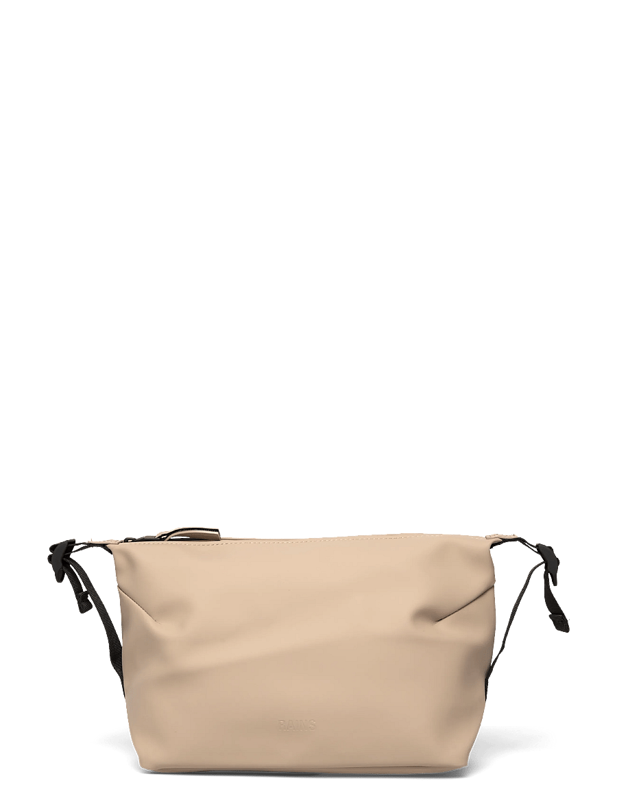Rains - Hilo Wash Bag W3 Black-One Size - vandtætte tasker - beige - 0