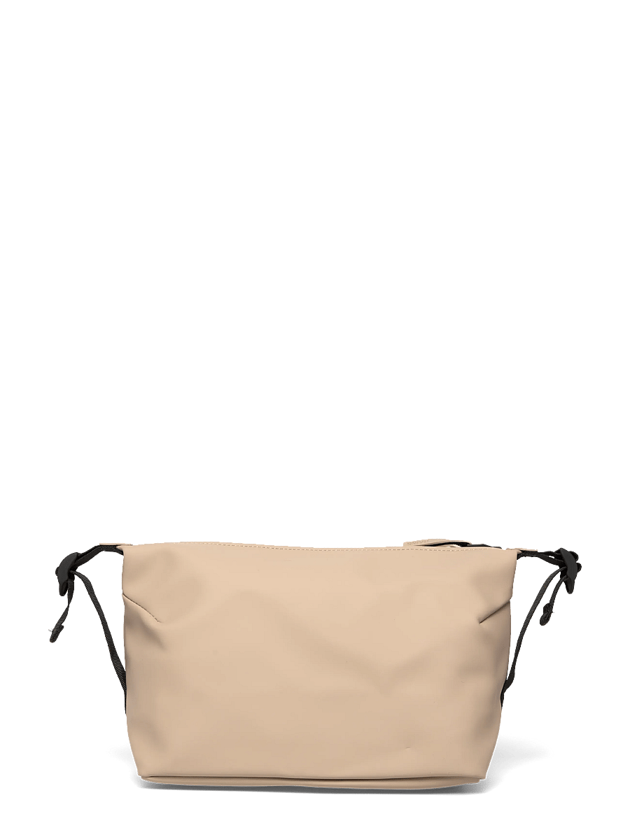 Rains - Hilo Wash Bag W3 Black-One Size - vandtætte tasker - beige - 1