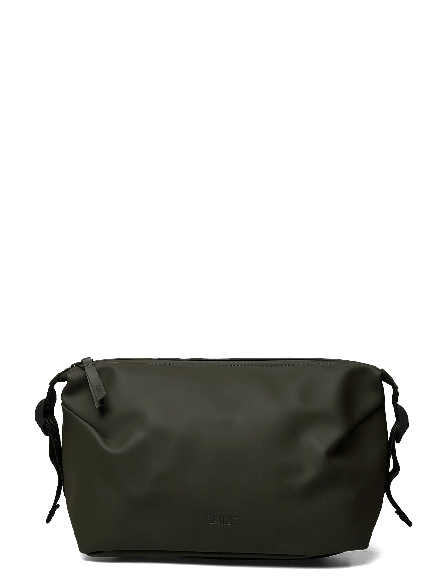 Rains - Hilo Wash Bag W3 Black-One Size - vandtætte tasker - green - 1