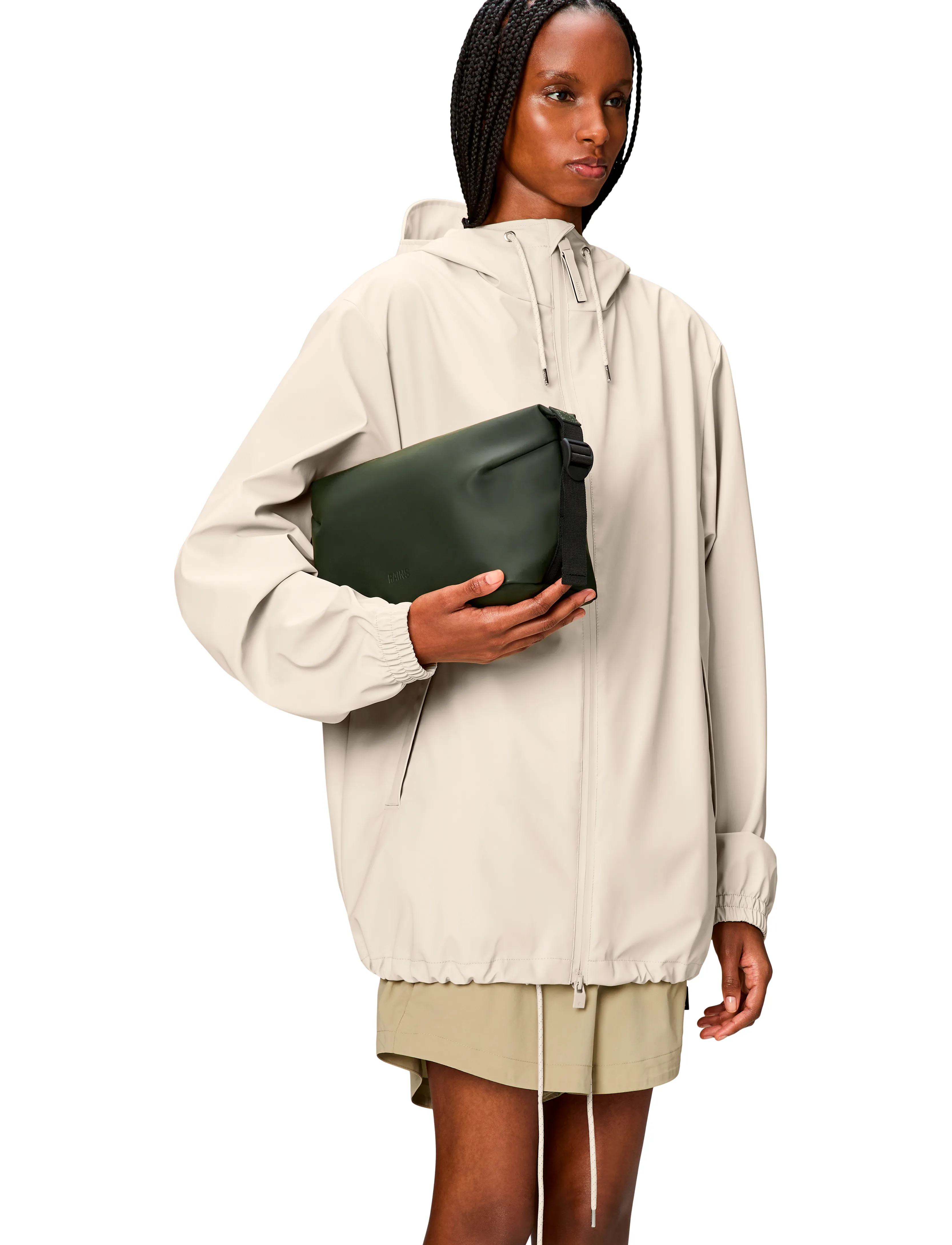 Rains - Hilo Wash Bag W3 Black-One Size - vandtætte tasker - green - 5
