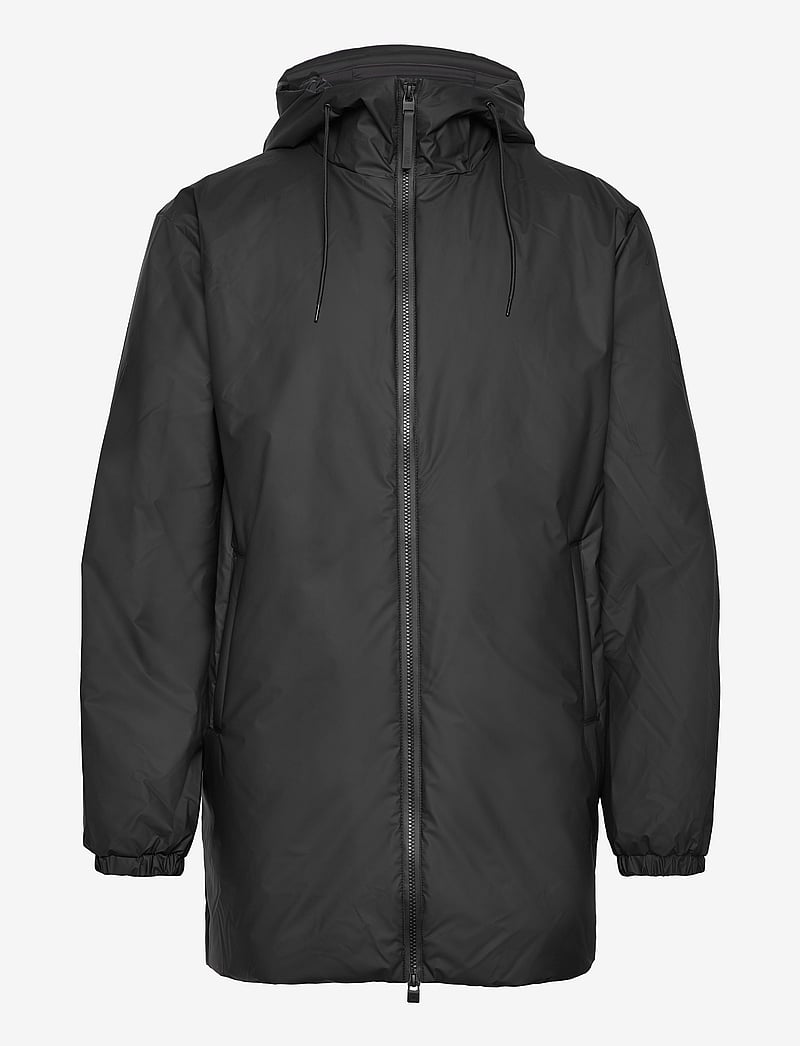Rains - Lohja Long Insulated Jacket W3T2 - regnjakker - black - 1