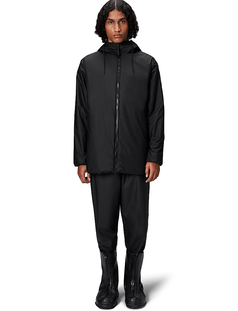 Rains - Lohja Long Insulated Jacket W3T2 - regnjakker - black - 0