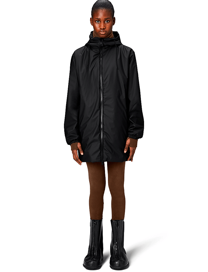 Rains - Lohja Long Insulated Jacket W3T2 - regnjakker - black - 3