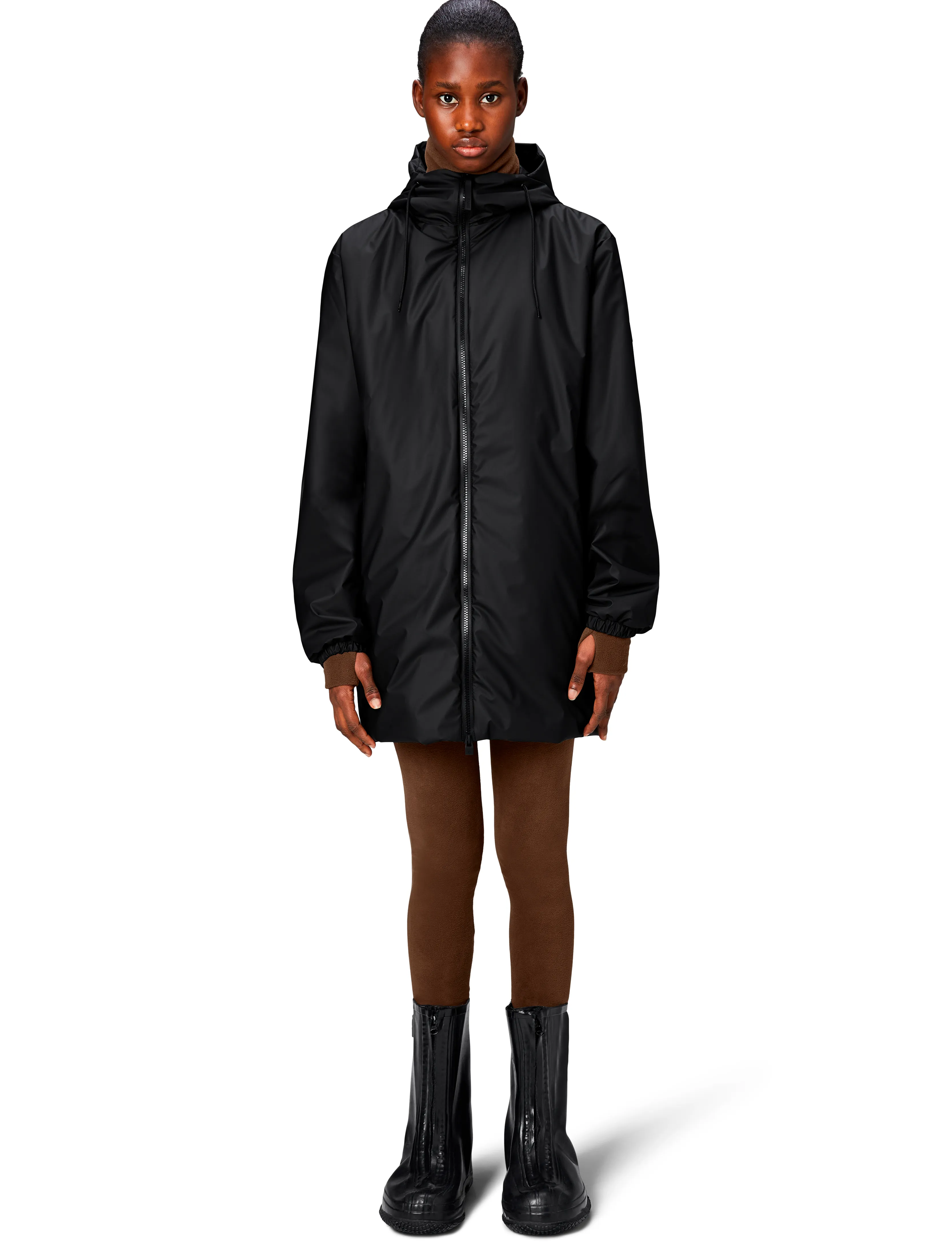 Rains - Lohja Long Insulated Jacket W3T2 - regenmäntel - black - 3