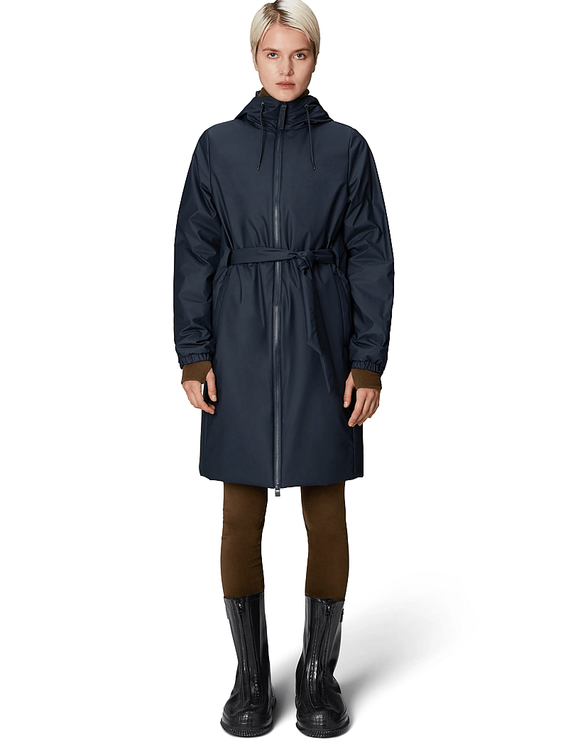 Rains - Lohja Long Insulated Jacket W3T2 - regenmäntel - navy - 2
