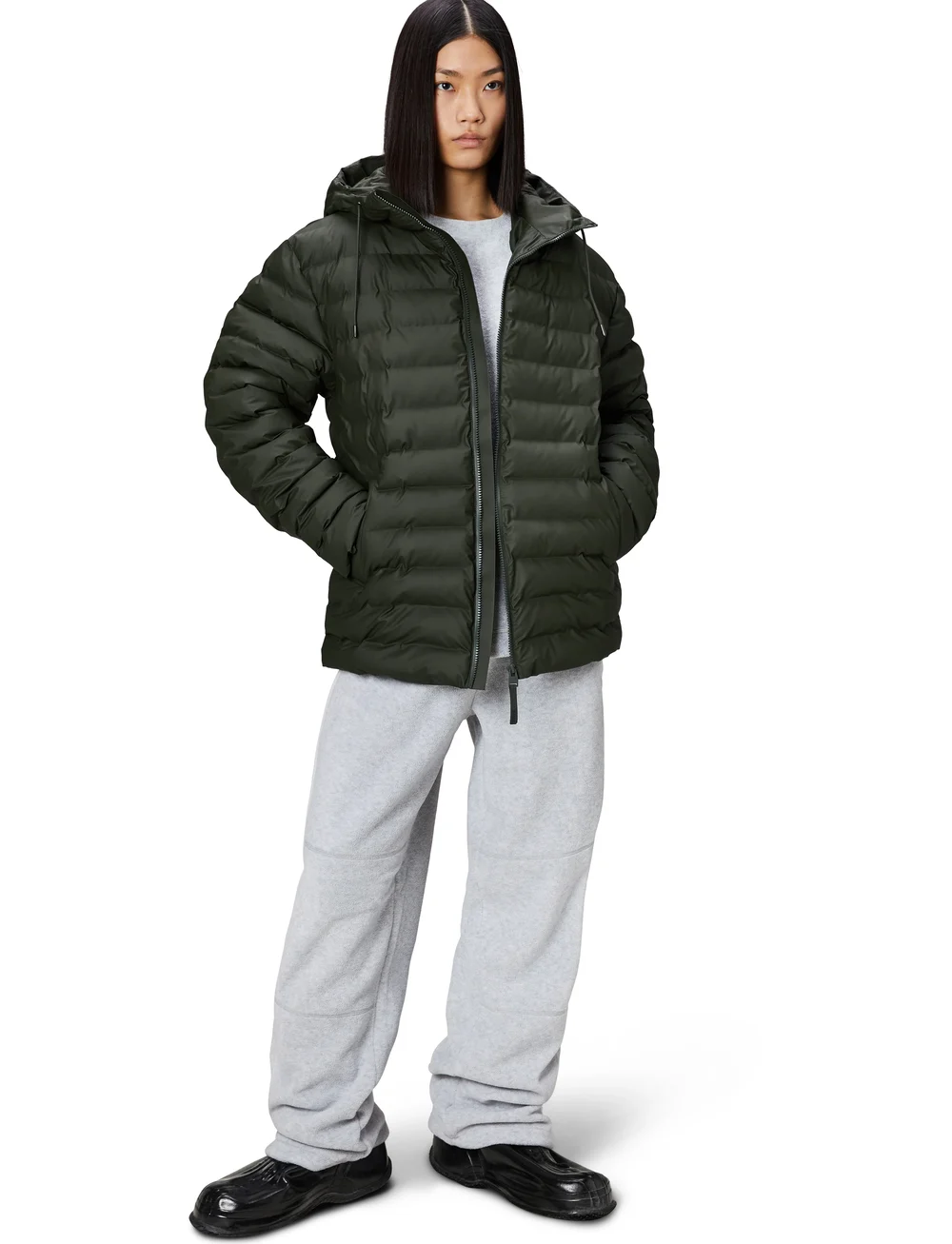 Rains - Lohja Puffer Jacket W3T2 - voodriga jakid - green - 4