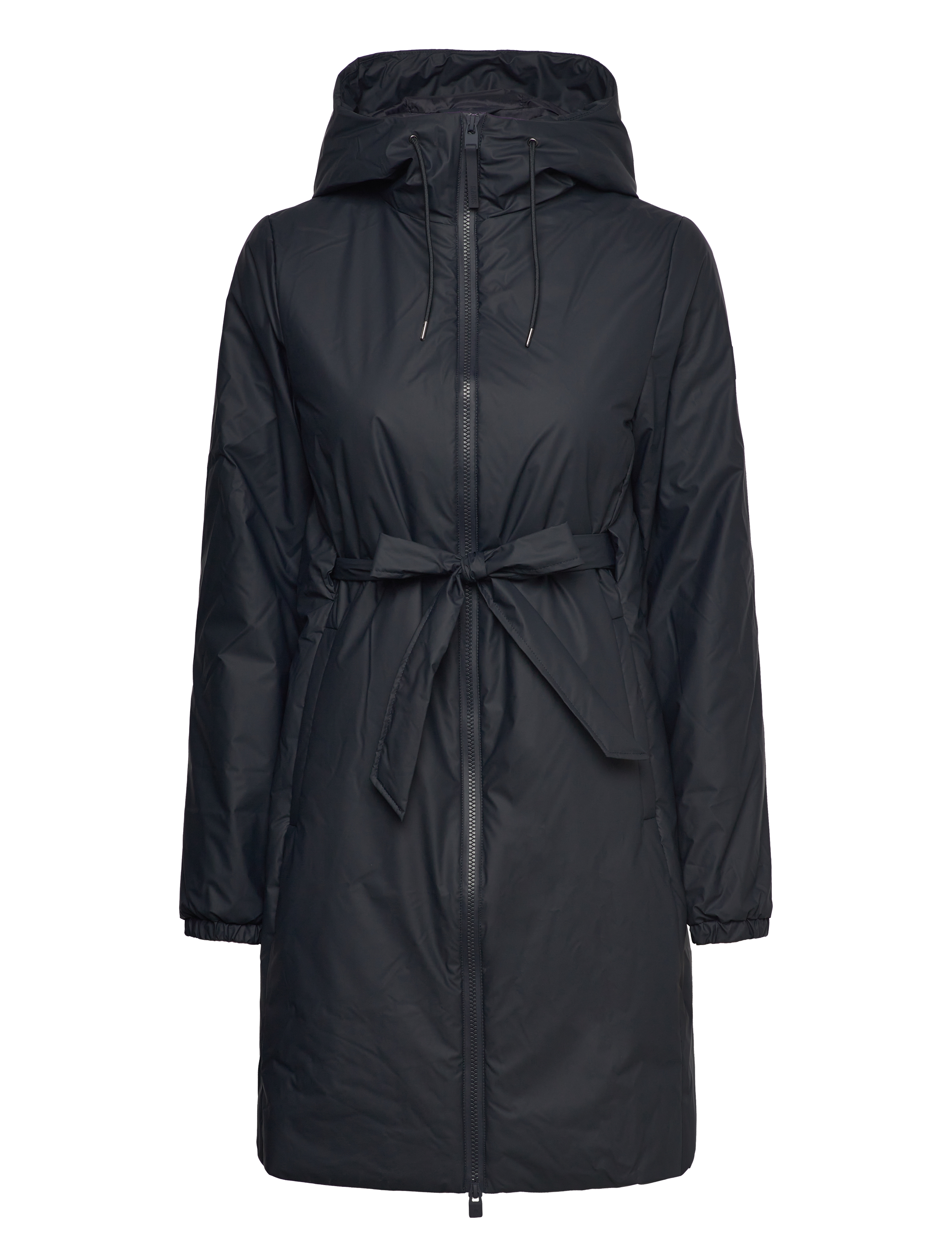 Rains Lohja Long Insulated Curve Jacket W3T2 - Regnkläder - NAVY / black