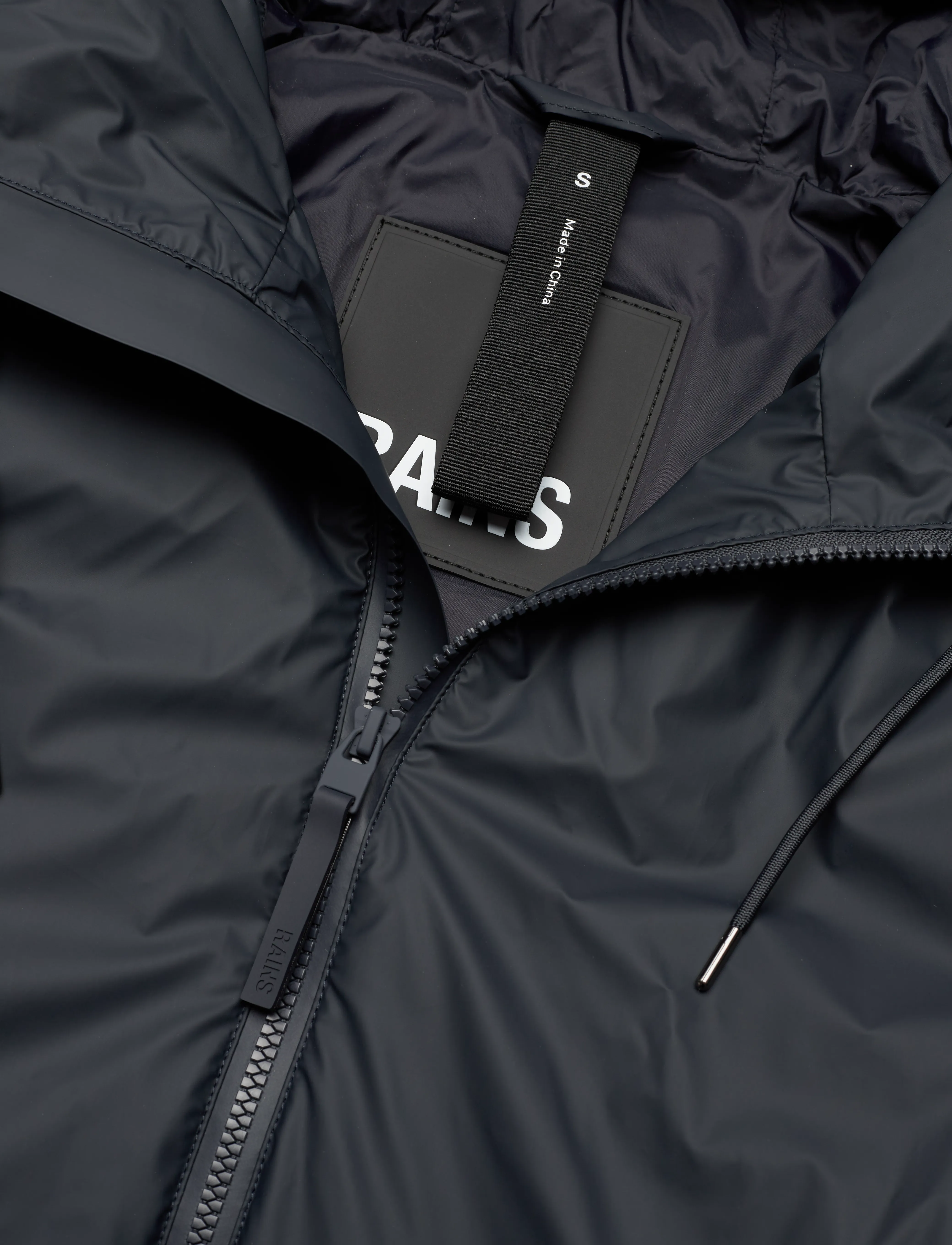 Rains - Lohja Long Insulated Curve Jacket W3T2 - regenmäntel - navy - 5