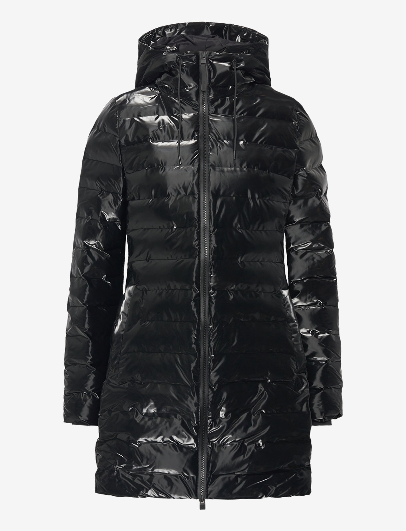 Rains - Lohja Long Puffer Curve Jacket W3T3 - daunenjacken - night - 1