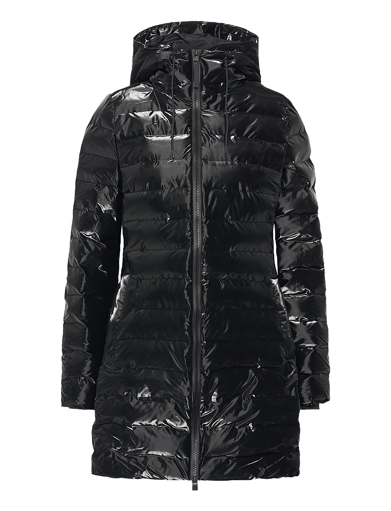 Rains - Lohja Long Puffer Curve Jacket W3T3 - daunenjacken - night - 1