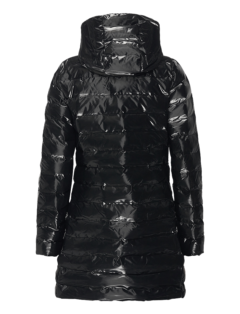Rains - Lohja Long Puffer Curve Jacket W3T3 - daunenjacken - night - 2