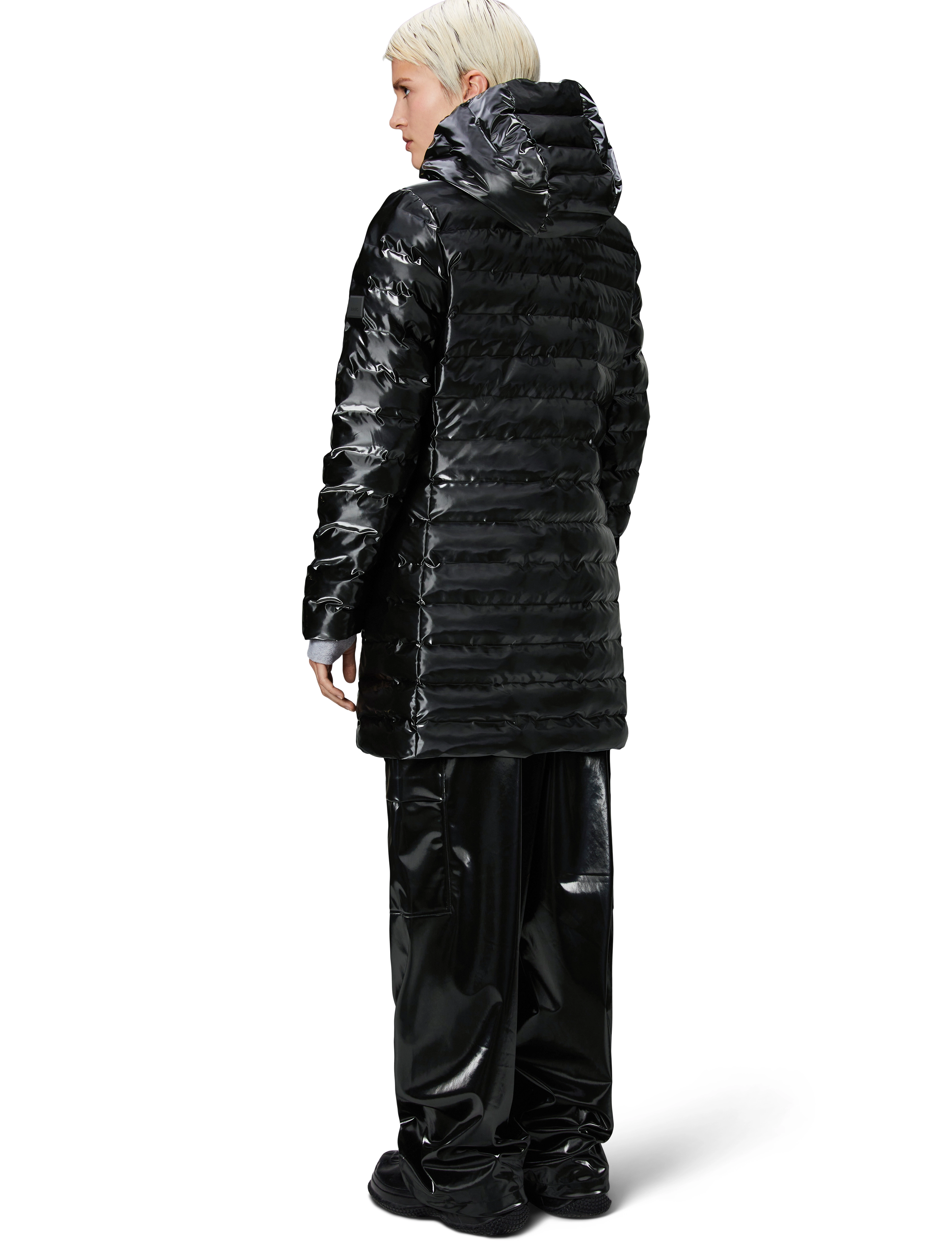 Rains - Lohja Long Puffer Curve Jacket W3T3 - night - 3