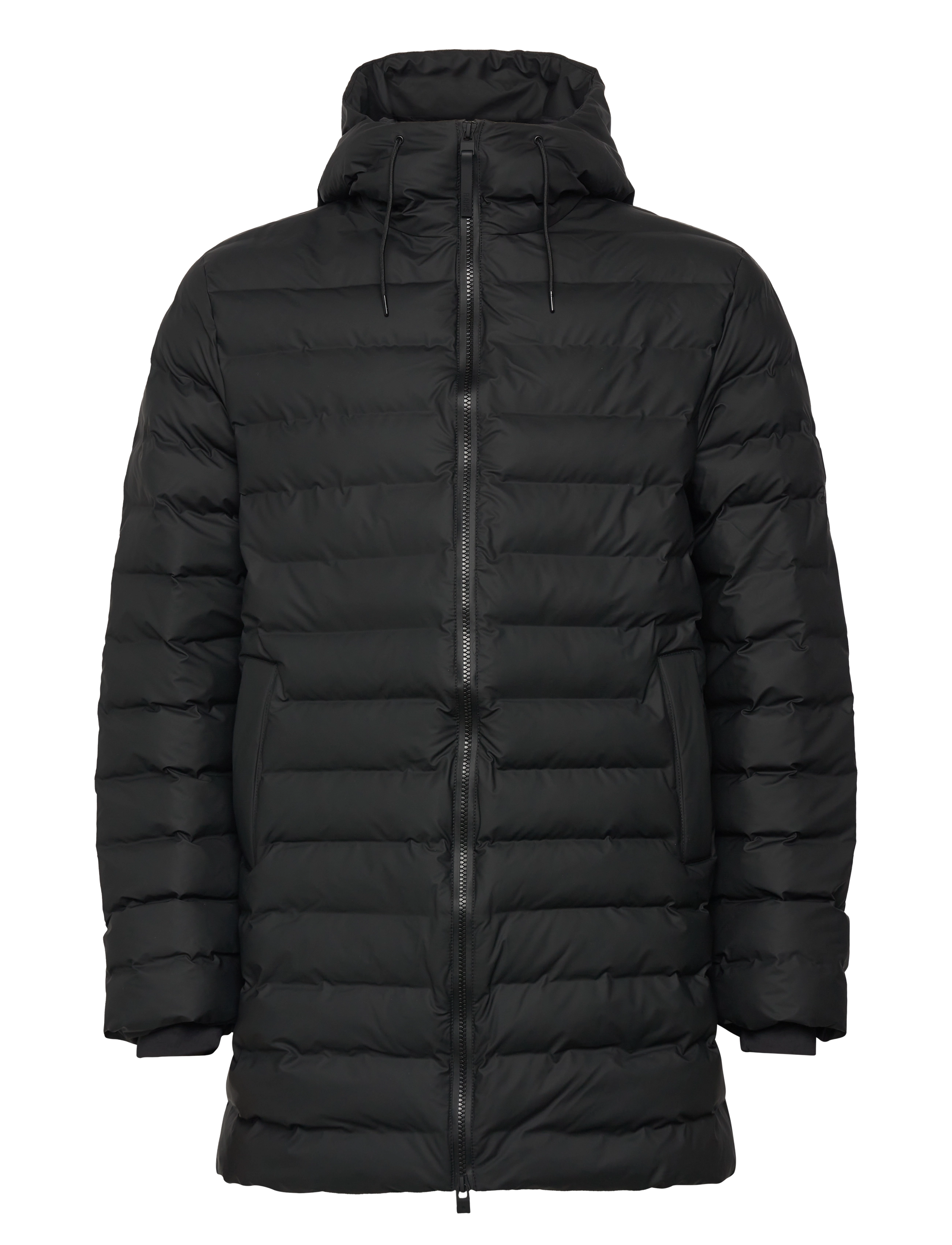 RAINS Lohja Long Puffer Jacke W3T3 Schwarz - S - Damen