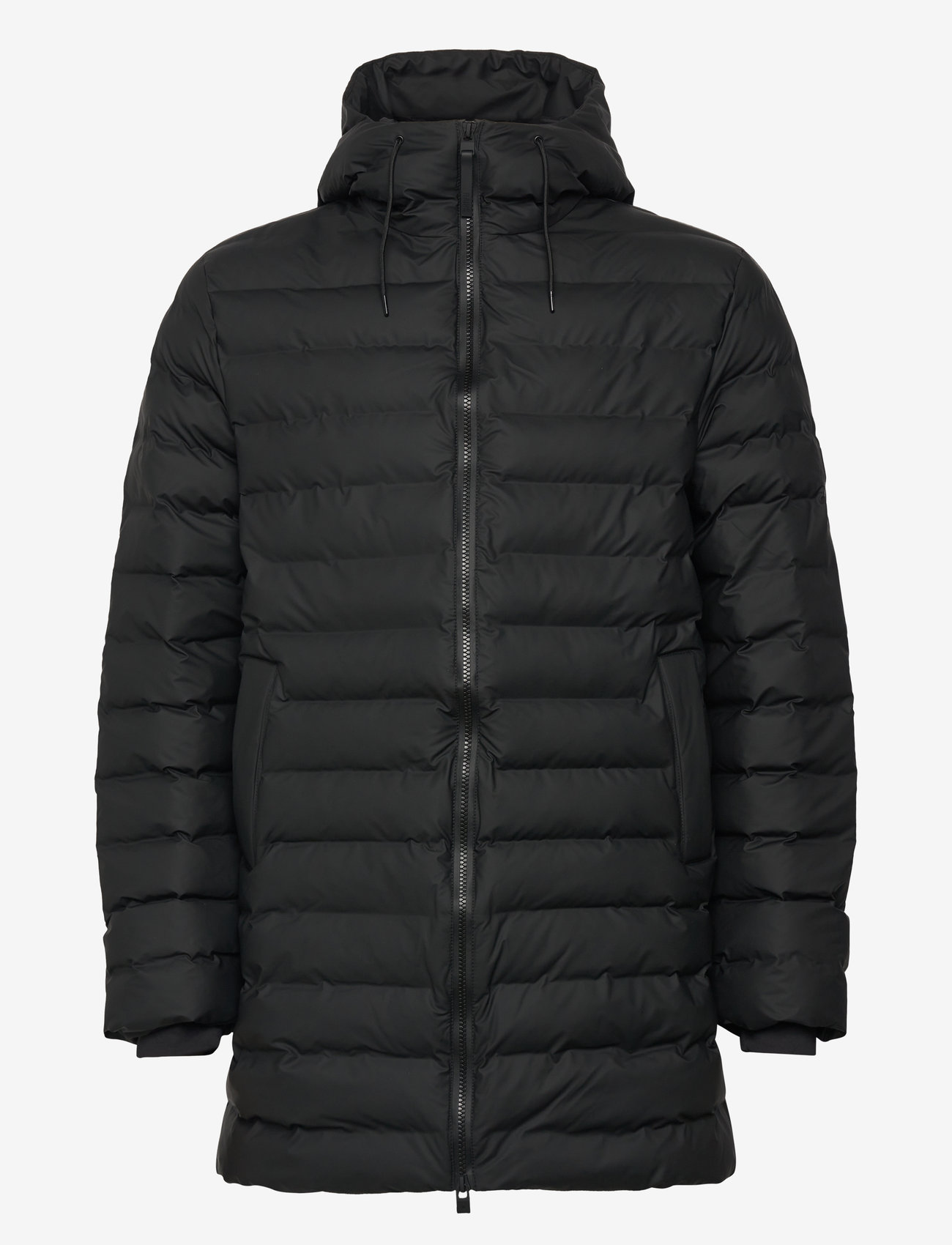 Rains - Lohja Long Puffer Jacket W3T3 - down jackets - black - 1