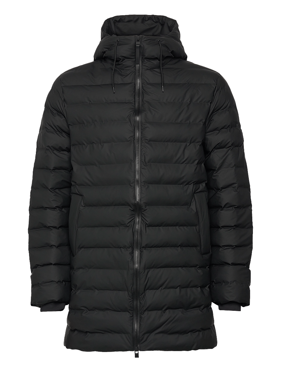 Rains - Lohja Long Puffer Jacket W3T3 - ziemas jakas - black - 1