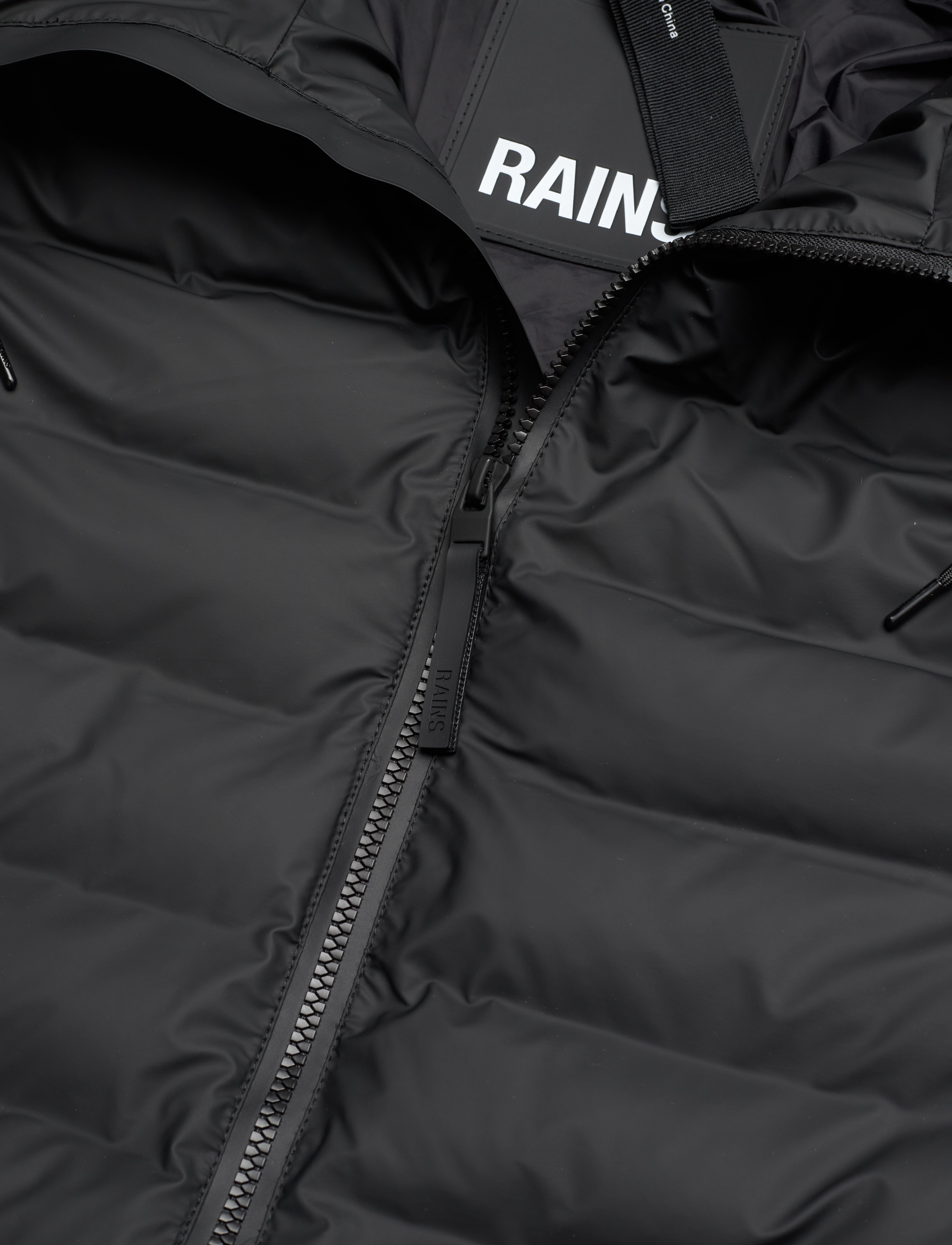 Rains - Lohja Long Puffer Jacket W3T3 - ziemas jakas - black - 5