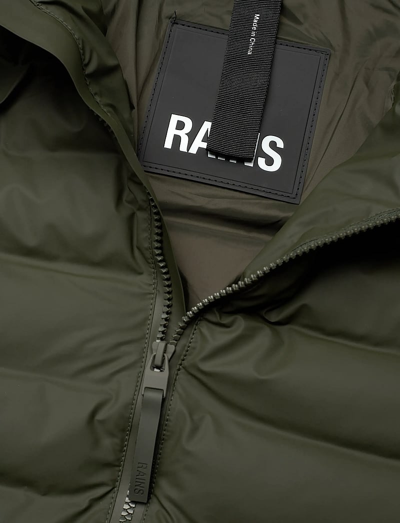 Rains - Lohja Long Puffer Jacket W3T3 - talvejoped - green - 2