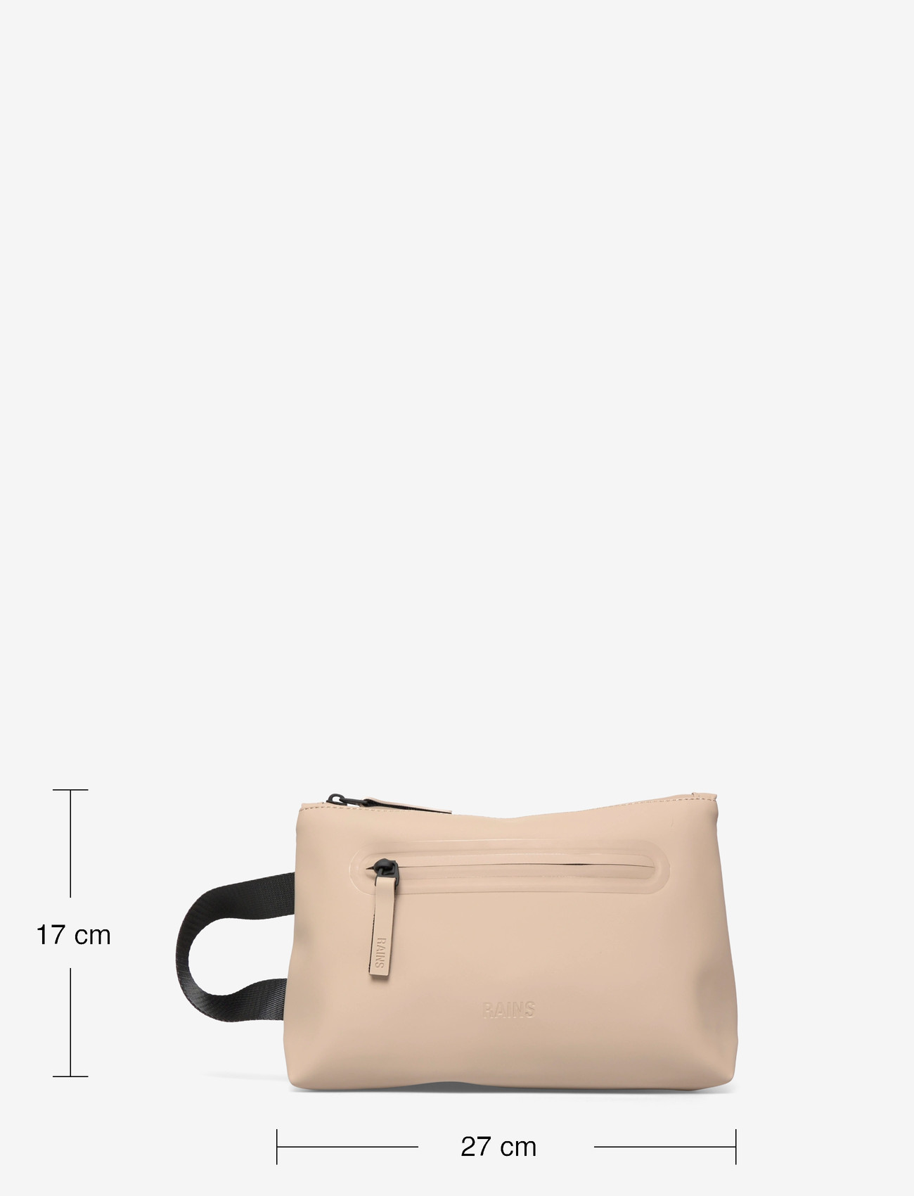 Rains - Cosmetic Bag Zip W3 - veekindlad kotid - beige - 4