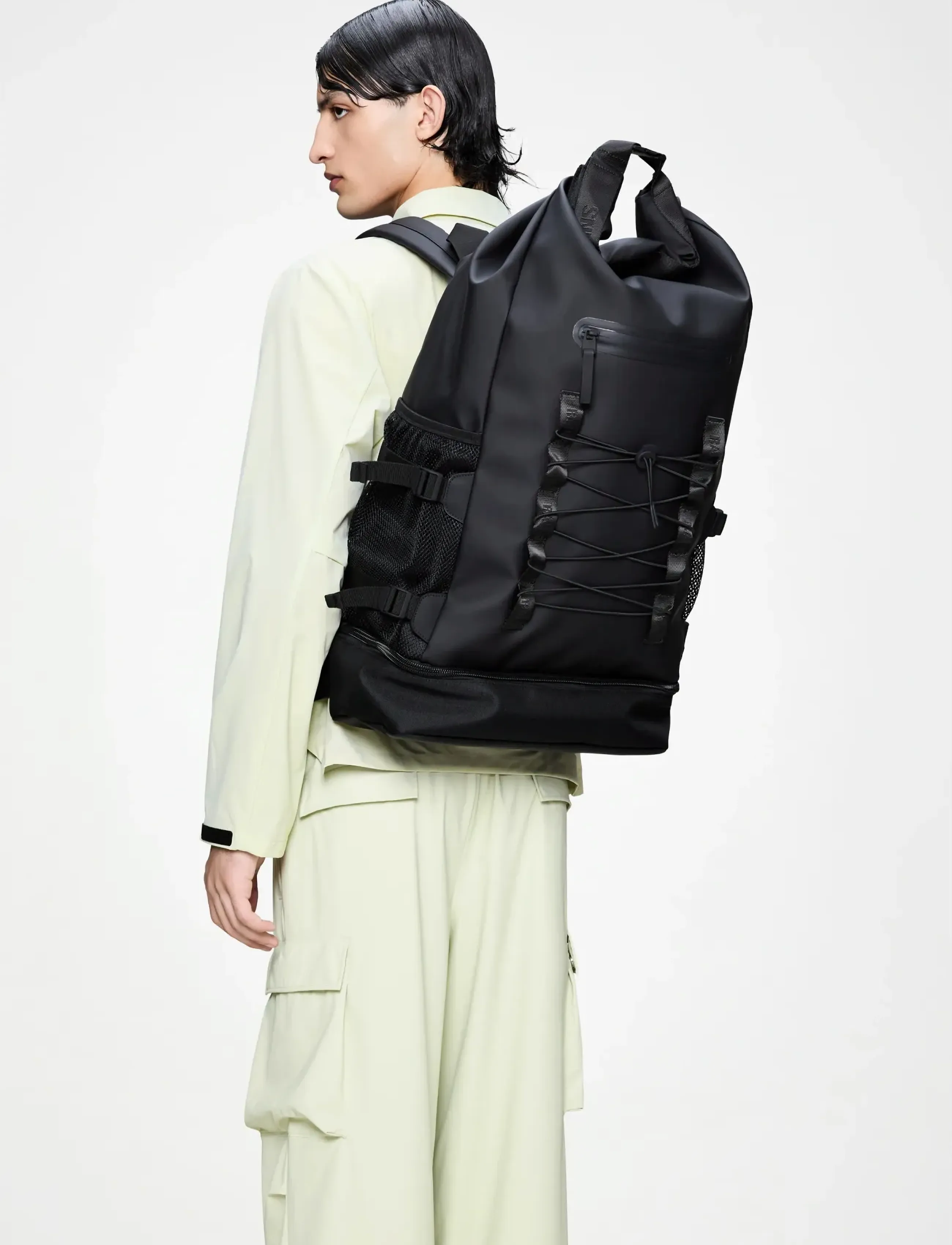 Rains Trail Mountaineer Rolltop Large W3, One Size, Black, Tasker > Rygsække, Herre