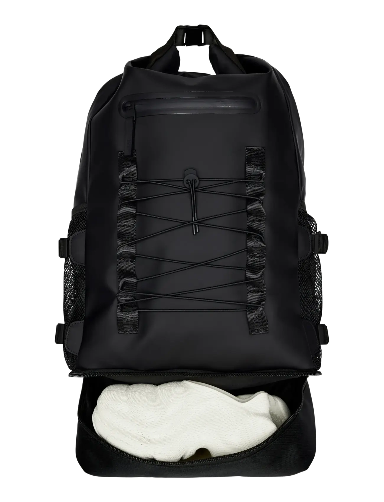 Rains - Trail Mountaineer Rolltop Large W3 - rucksäcke mit rollverschluss - black - 4
