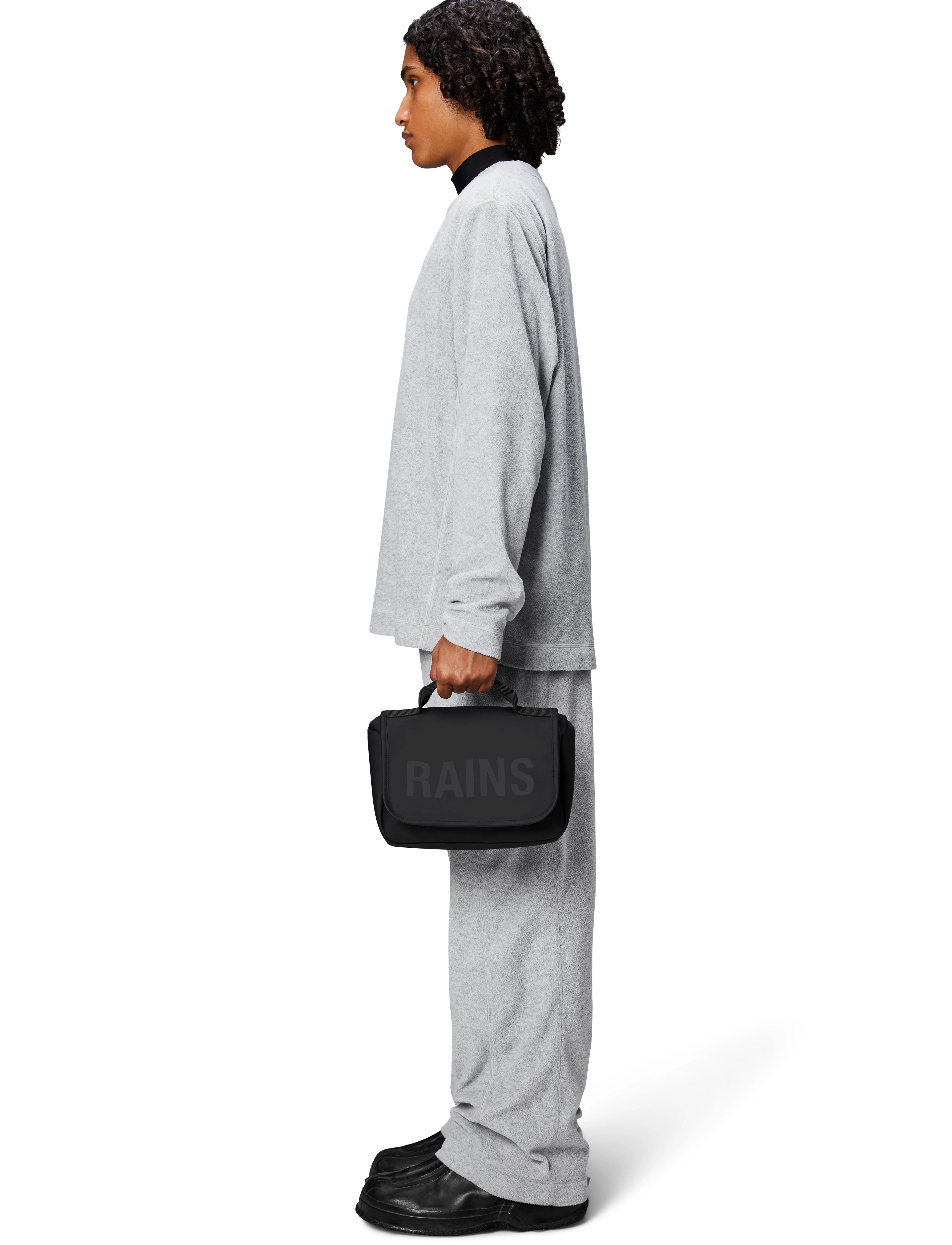 Rains Texel Wash Bag W3, One Size, Black, Tasker > Toilettasker, Herre
