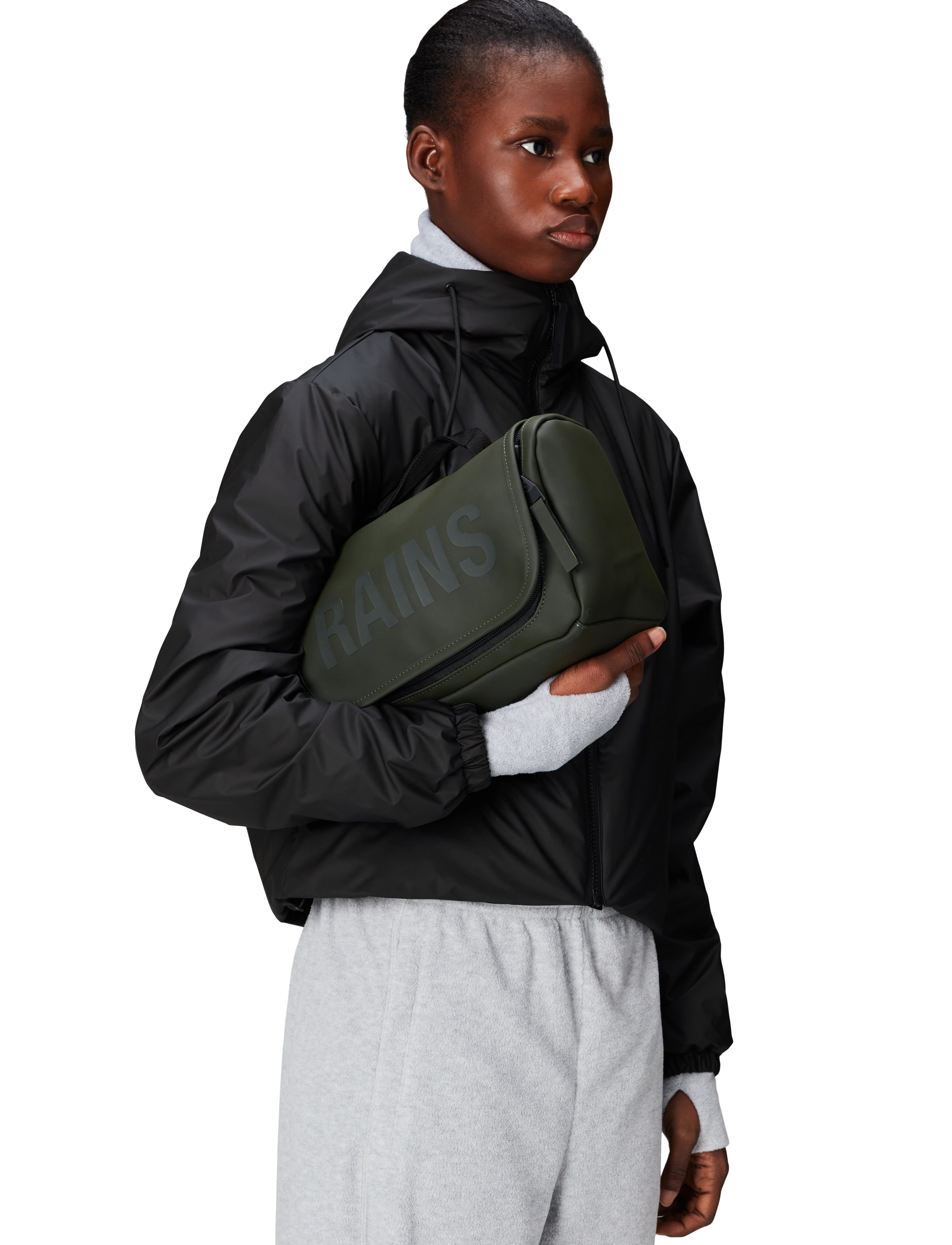 Rains - Texel Wash Bag W3 - waterproof bags - green - 5