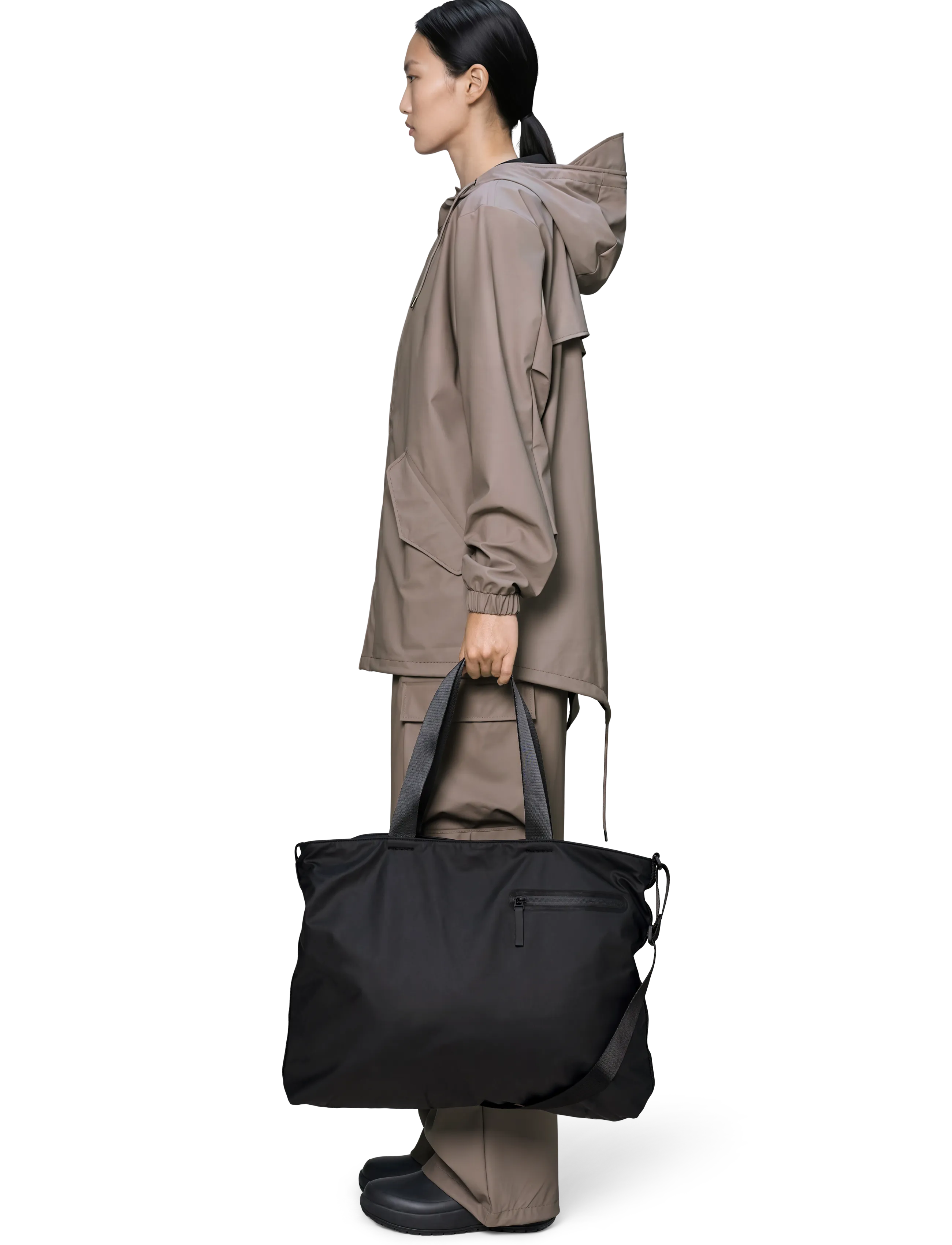 Rains - Dash Messenger Tote Bag W3 - vedenpitävät laukut - black - 3