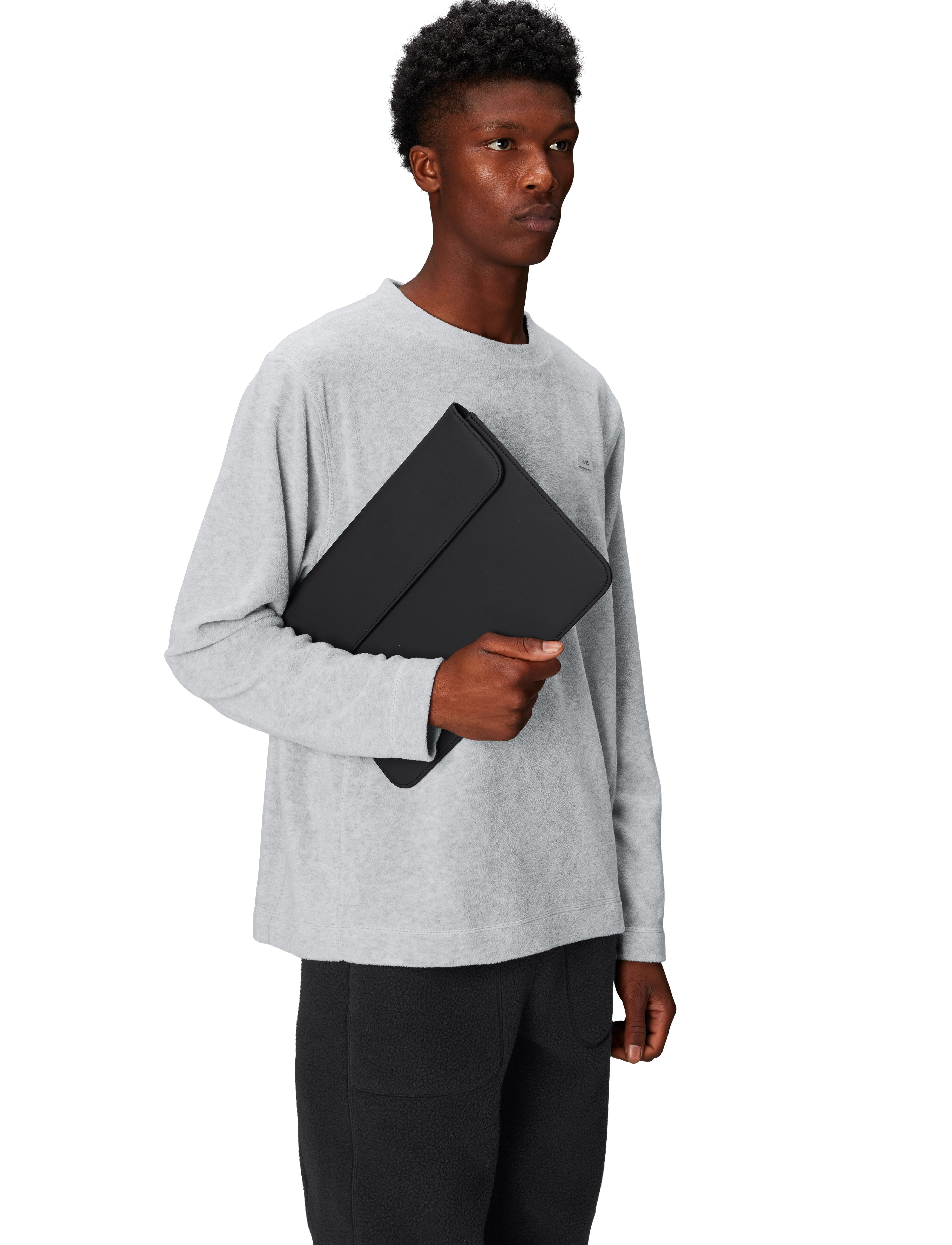 Rains Laptop Portfolio 13''/14'' W1, One Size, Bags, Schwarz - Computer Männerswear