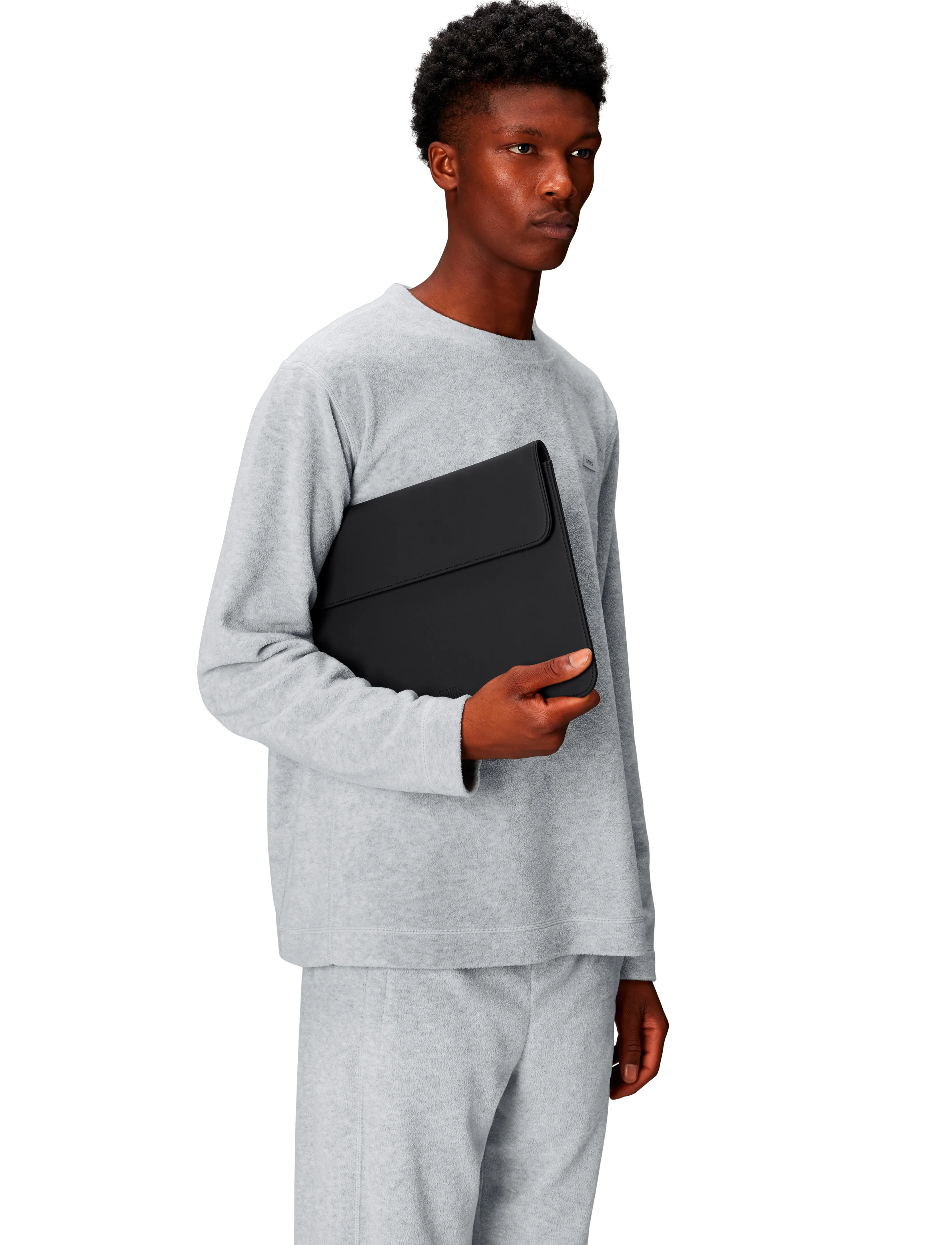 Rains Laptop Portfolio 15''/16'' W1, One Size, Designer, Schwarz - Computer Bags, Männerswear