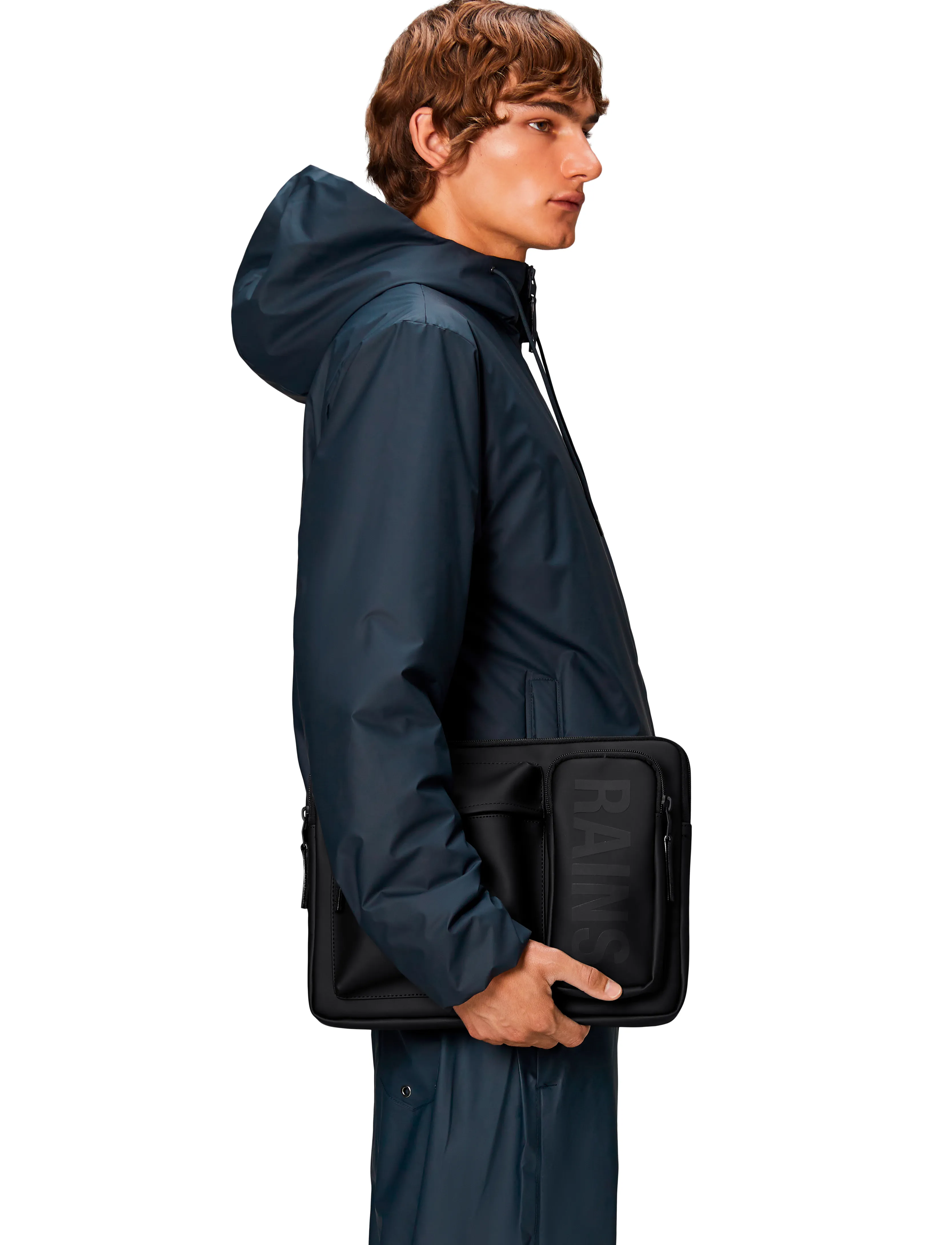 Rains Texel Laptop Case 13''/14'' W1, One Size, Bags, Schwarz - Computer Männerswear