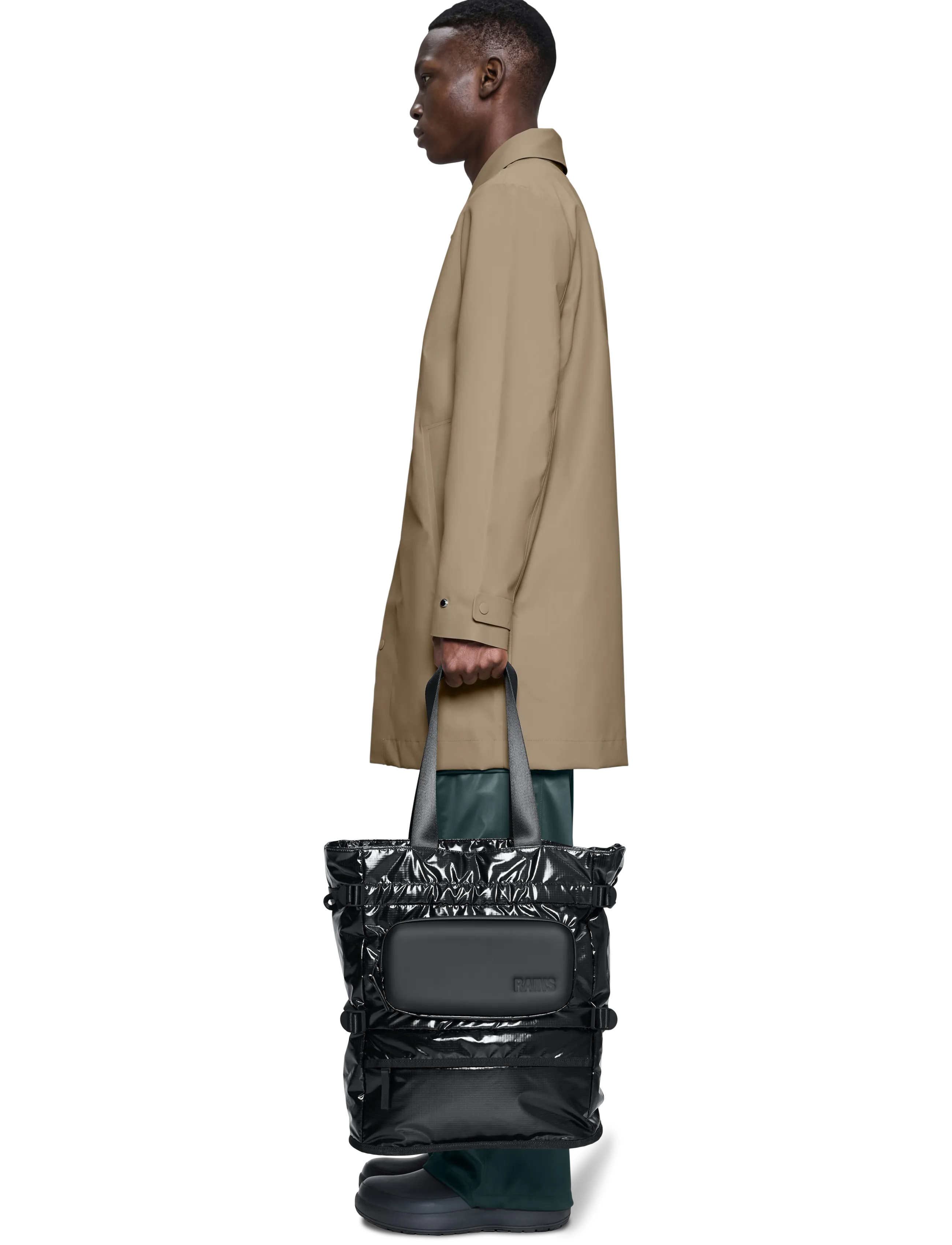 Rains - Sibu Shield Tote Bag W3 - tote bags - black - 0
