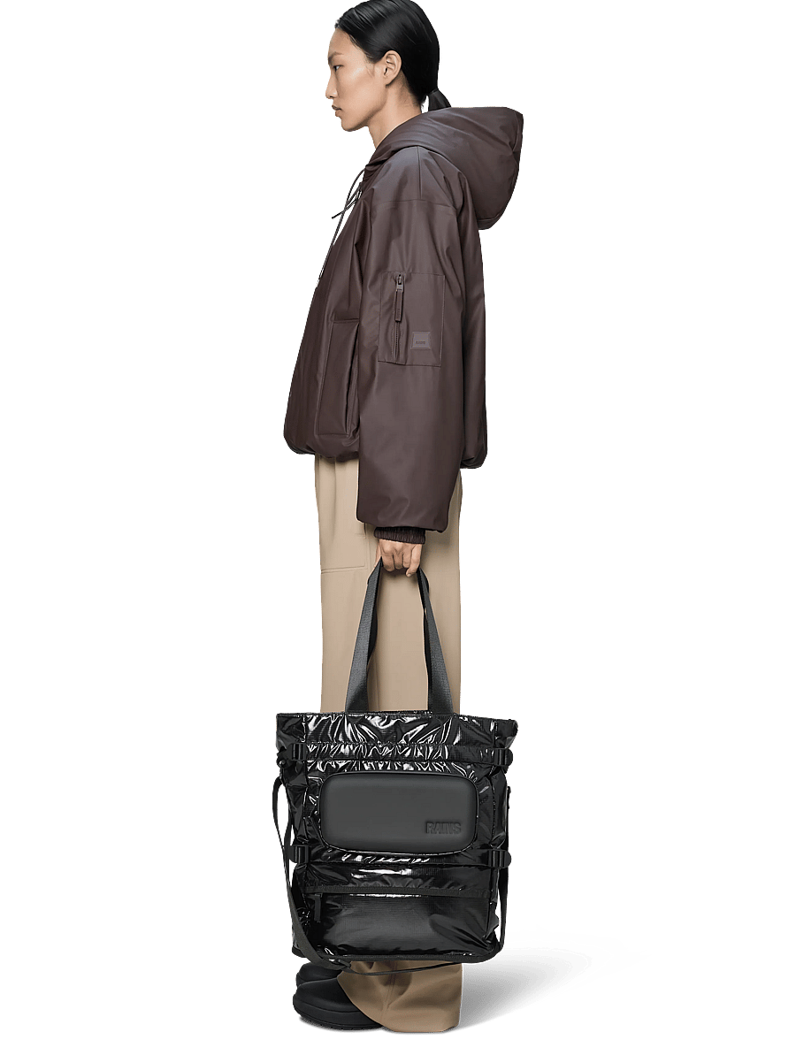 Rains - Sibu Shield Tote Bag W3 - tote bags - black - 3