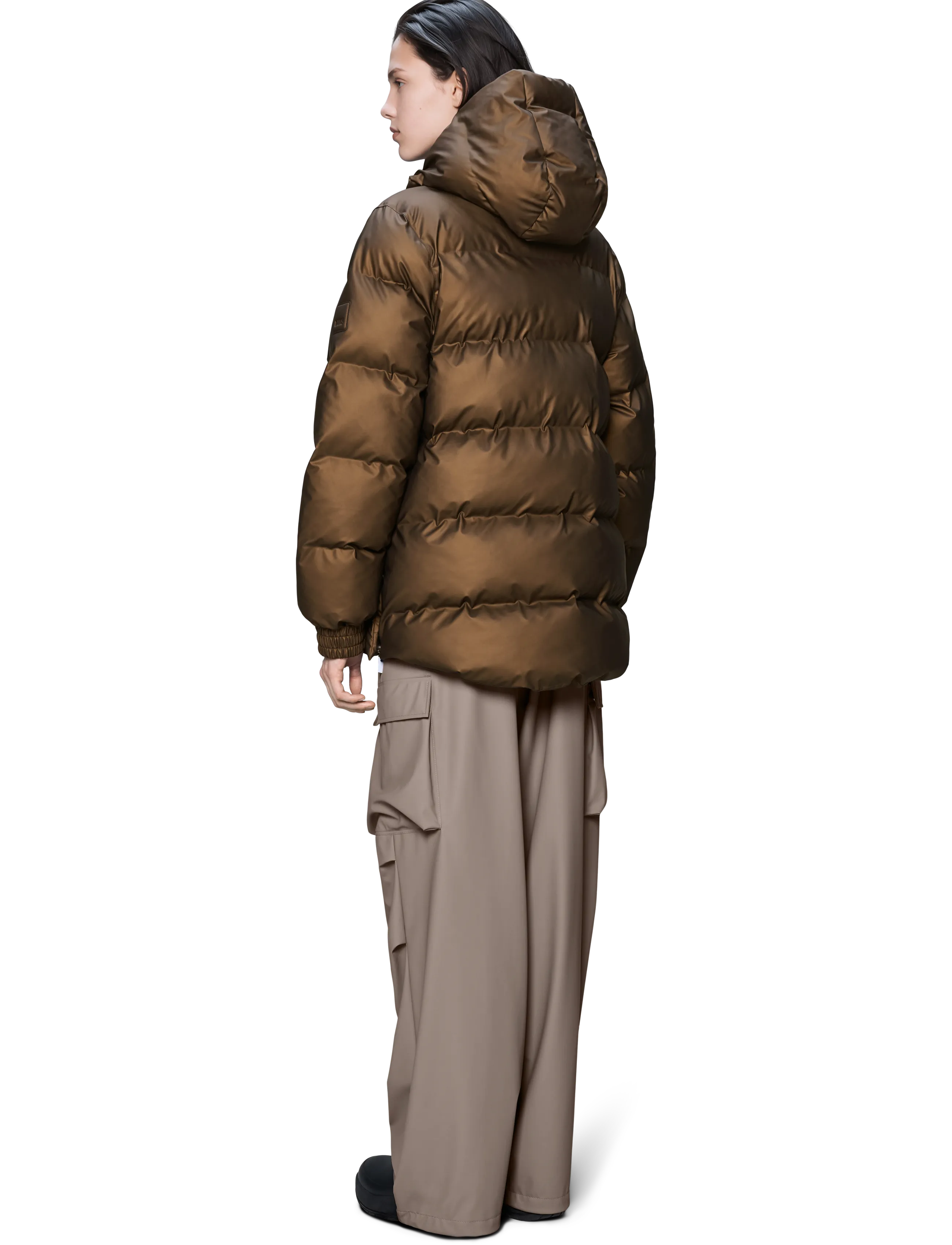 Rains - Alta A-Line Puffer W Jacket W3T3 - talvejoped - comet - 3