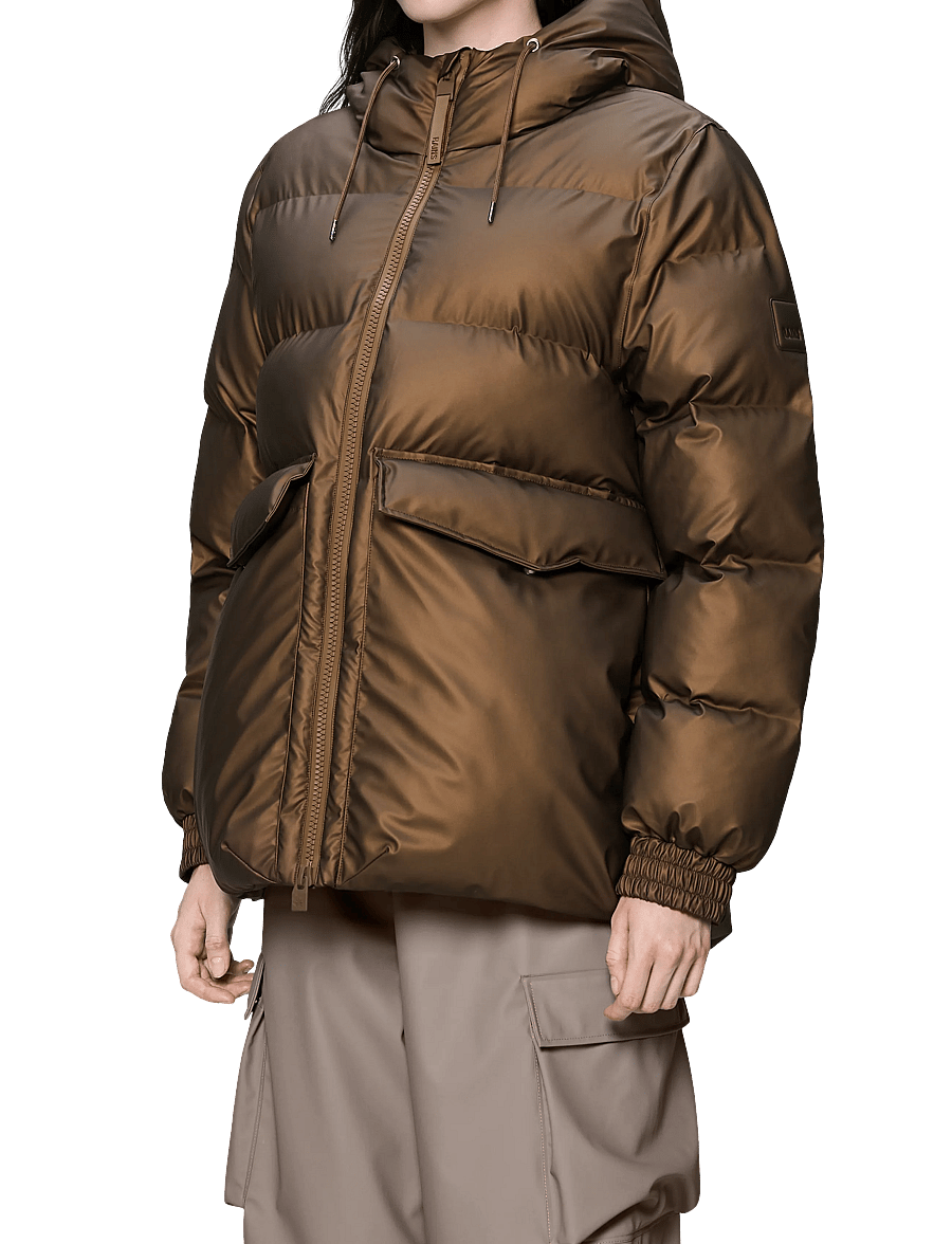 Rains - Alta A-Line Puffer W Jacket W3T3 - talvejoped - comet - 4
