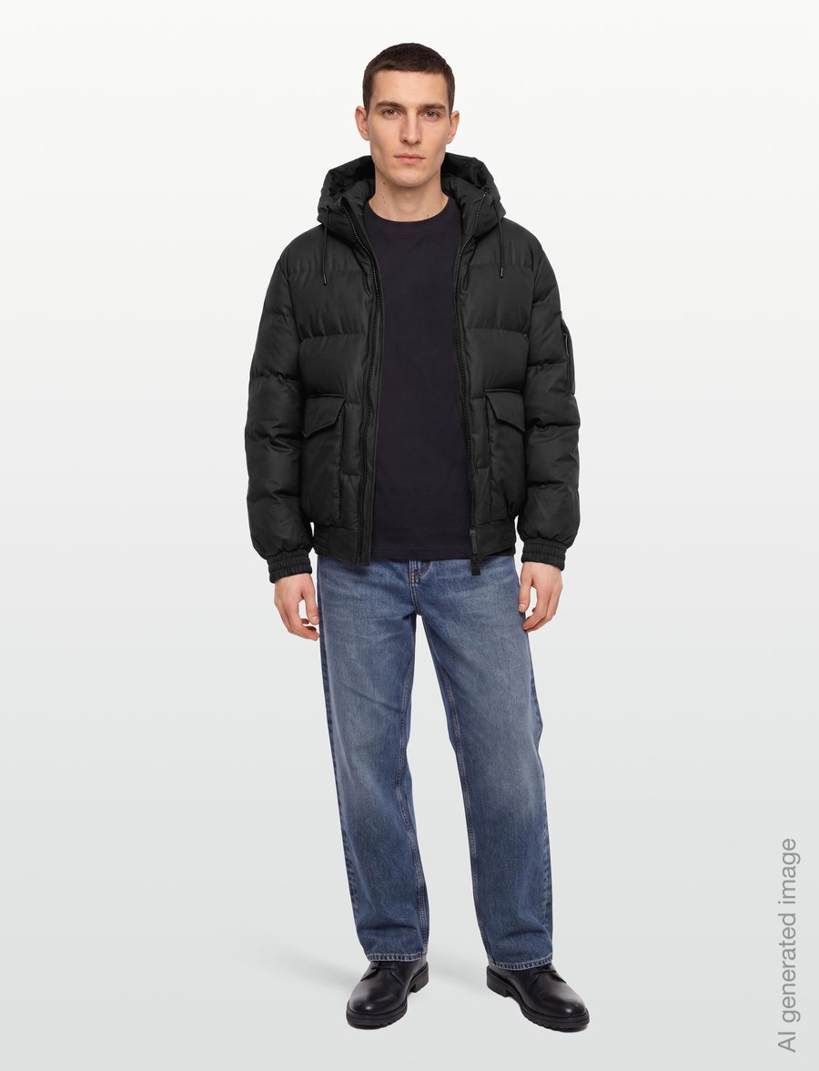 Rains - Alta Bomber Puffer Jacket W3T3 - voodriga jakid - black - 0