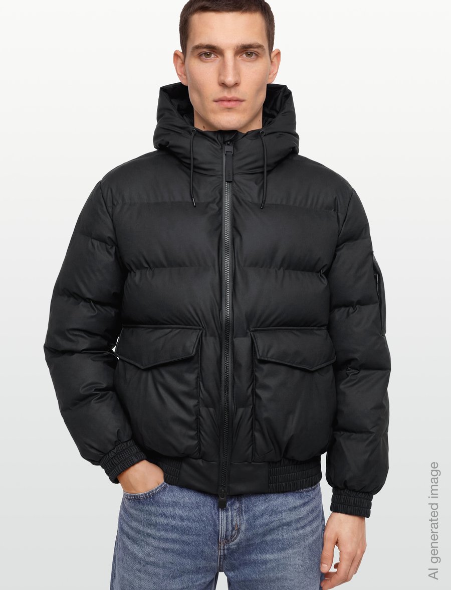 Rains - Alta Bomber Puffer Jacket W3T3 - voodriga jakid - black - 3