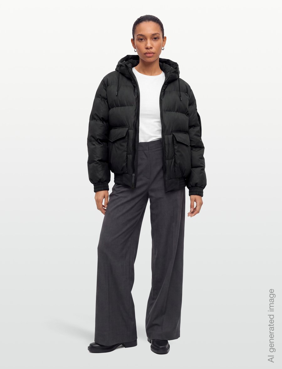 Rains - Alta Bomber Puffer Jacket W3T3 - voodriga jakid - black - 4