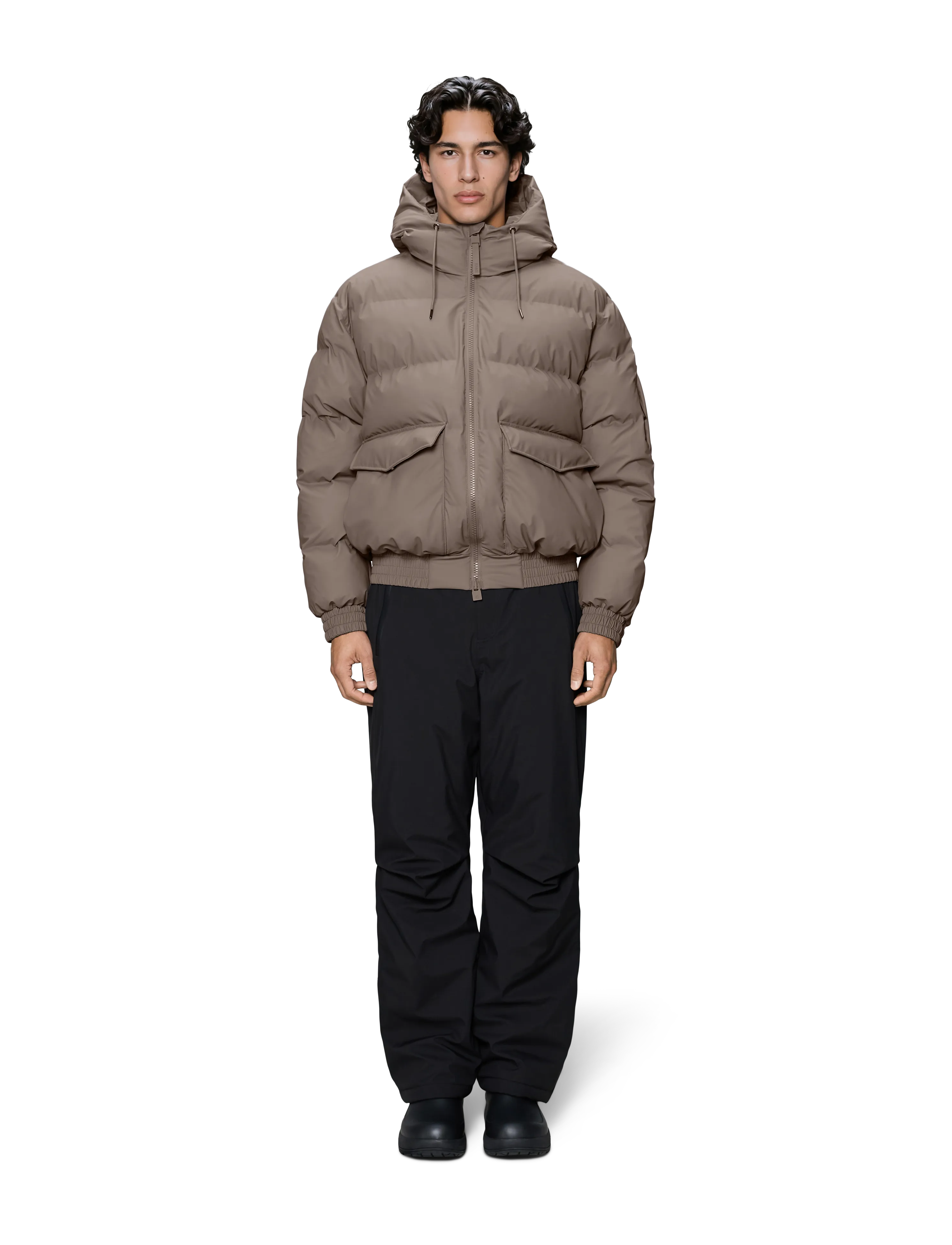 Rains Alta Bomber Puffer Jacket W3T3 - Daunenjacken - CINDER / grey