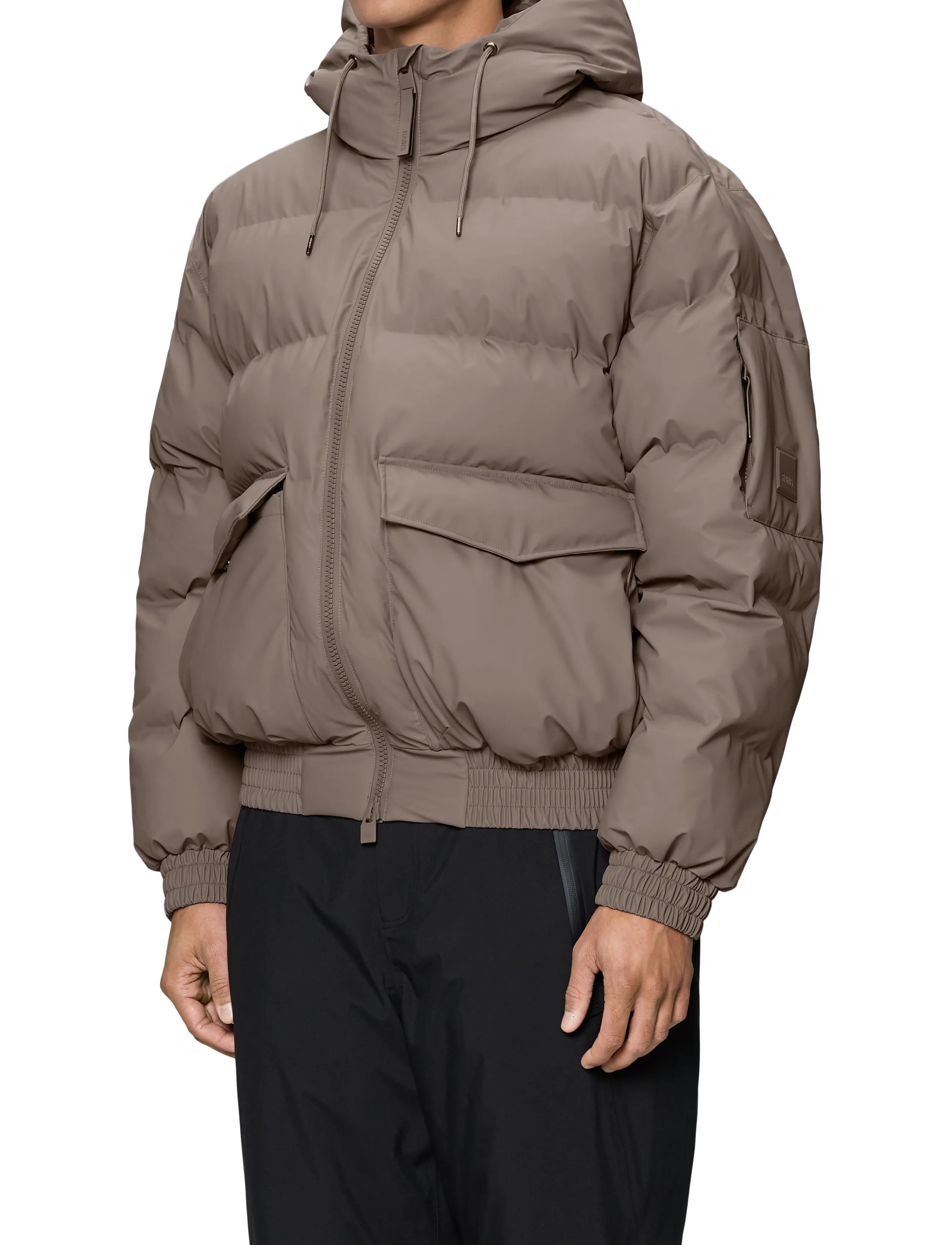 Rains - Alta Bomber Puffer Jacket W3T3 - padded jackets - cinder - 4