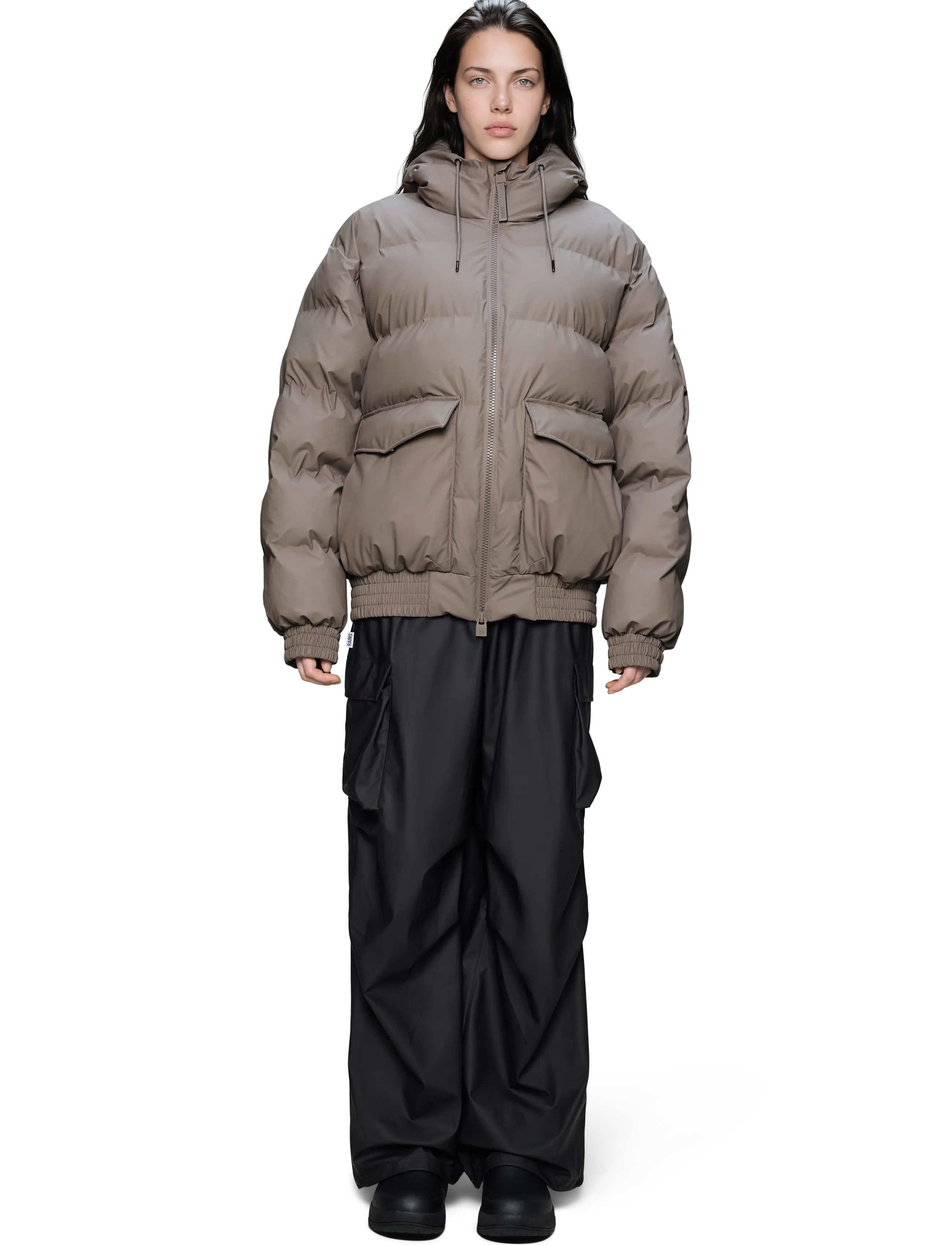 Rains - Alta Bomber Puffer Jacket W3T3 - padded jackets - cinder - 5