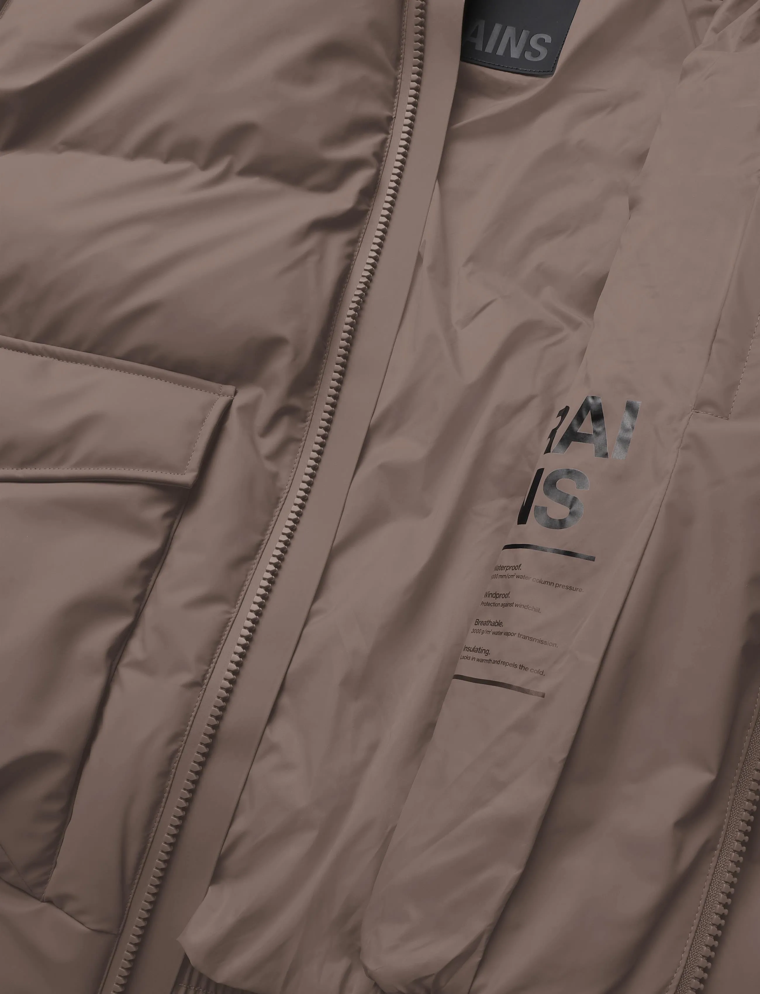 Rains - Alta Bomber Puffer Jacket W3T3 - padded jackets - cinder - 5