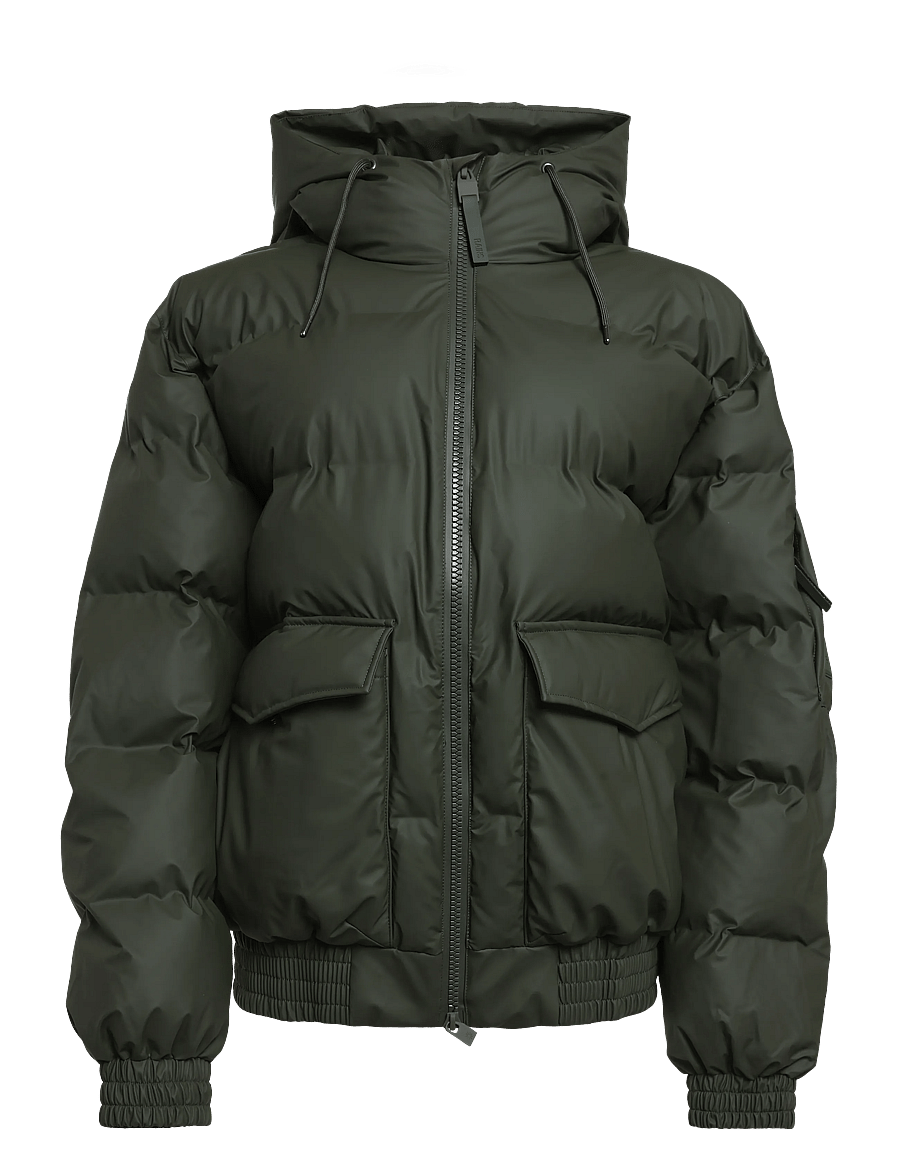 Rains - Alta Bomber Puffer Jacket W3T3 - fodrade jackor - green - 0