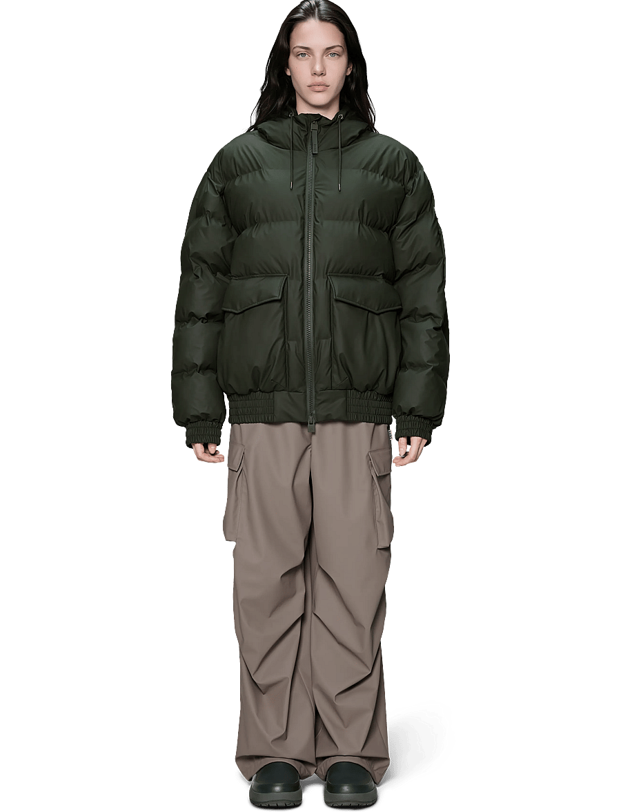 Rains - Alta Bomber Puffer Jacket W3T3 - fodrade jackor - green - 0