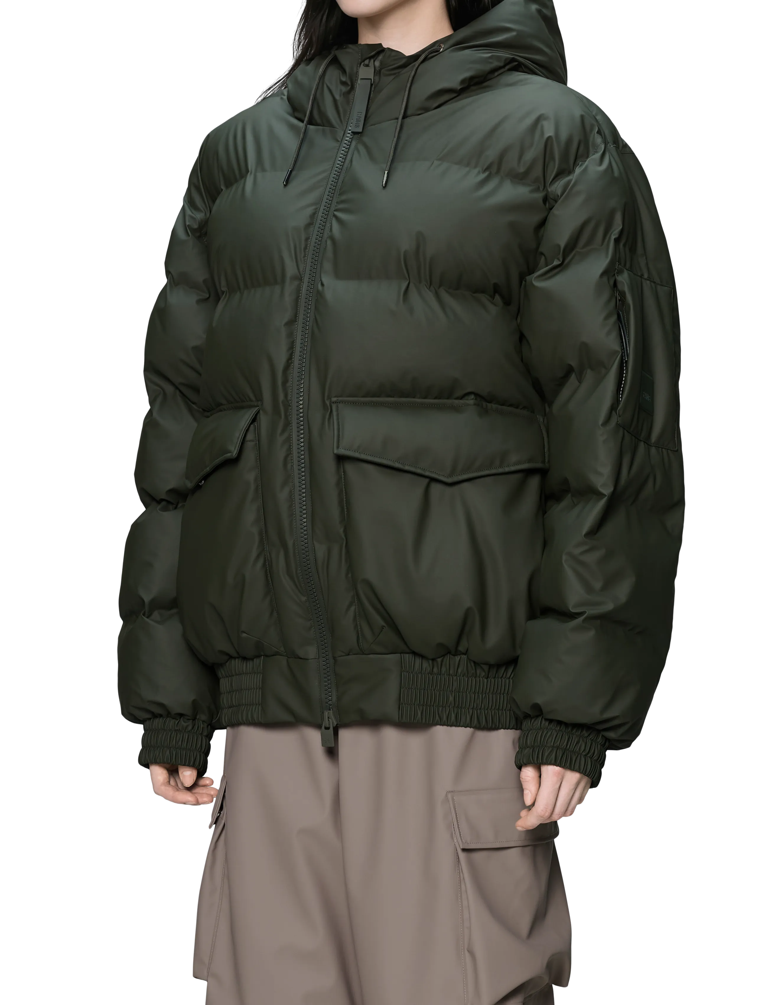 Rains - Alta Bomber Puffer Jacket W3T3 - fodrade jackor - green - 4