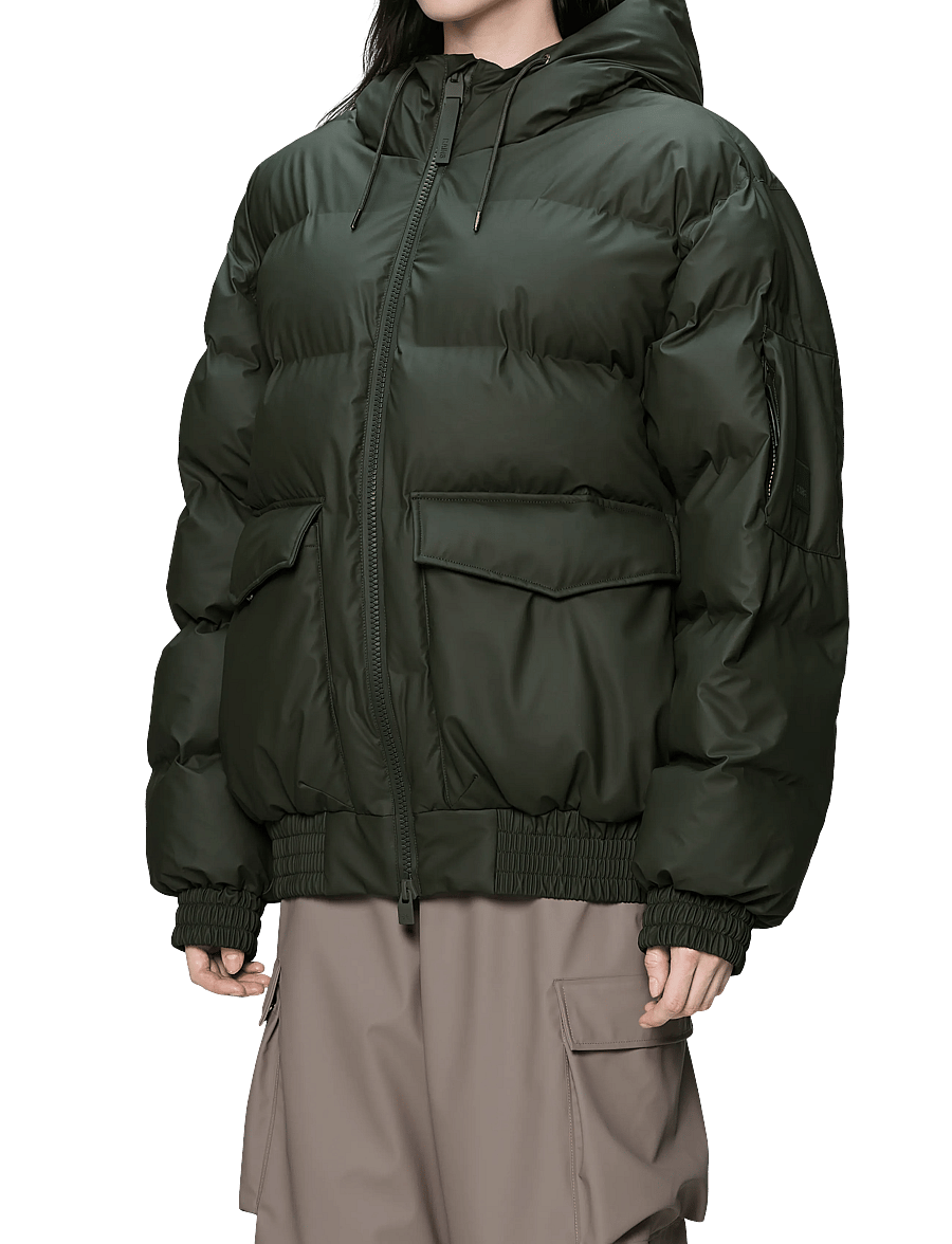 Rains - Alta Bomber Puffer Jacket W3T3 - fodrade jackor - green - 4