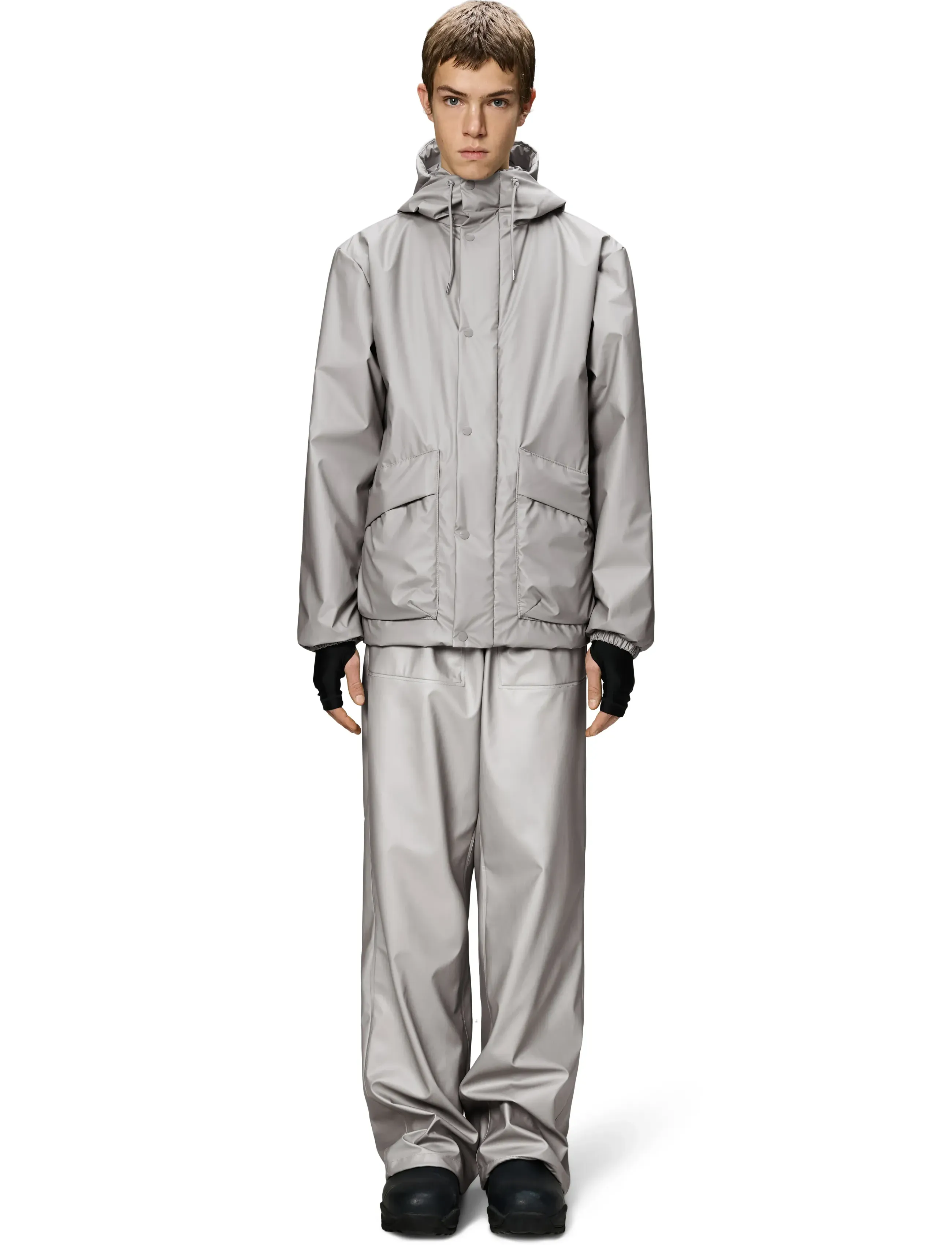 Rains - Lohja Insulated Cargo Jacket W3T2 - dūnu jakas - nimbus - 2