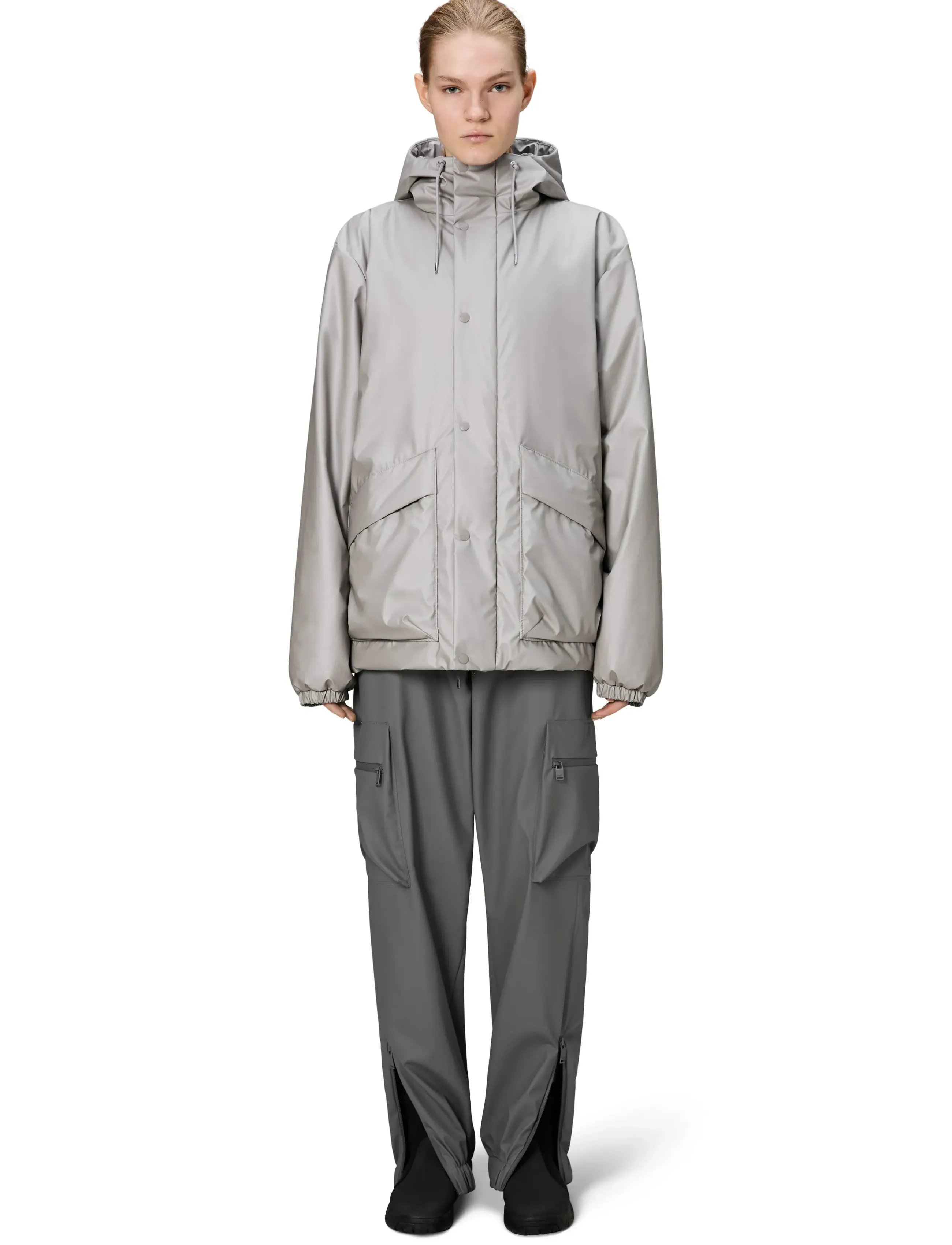 Rains - Lohja Insulated Cargo Jacket W3T2 - dūnu jakas - nimbus - 3