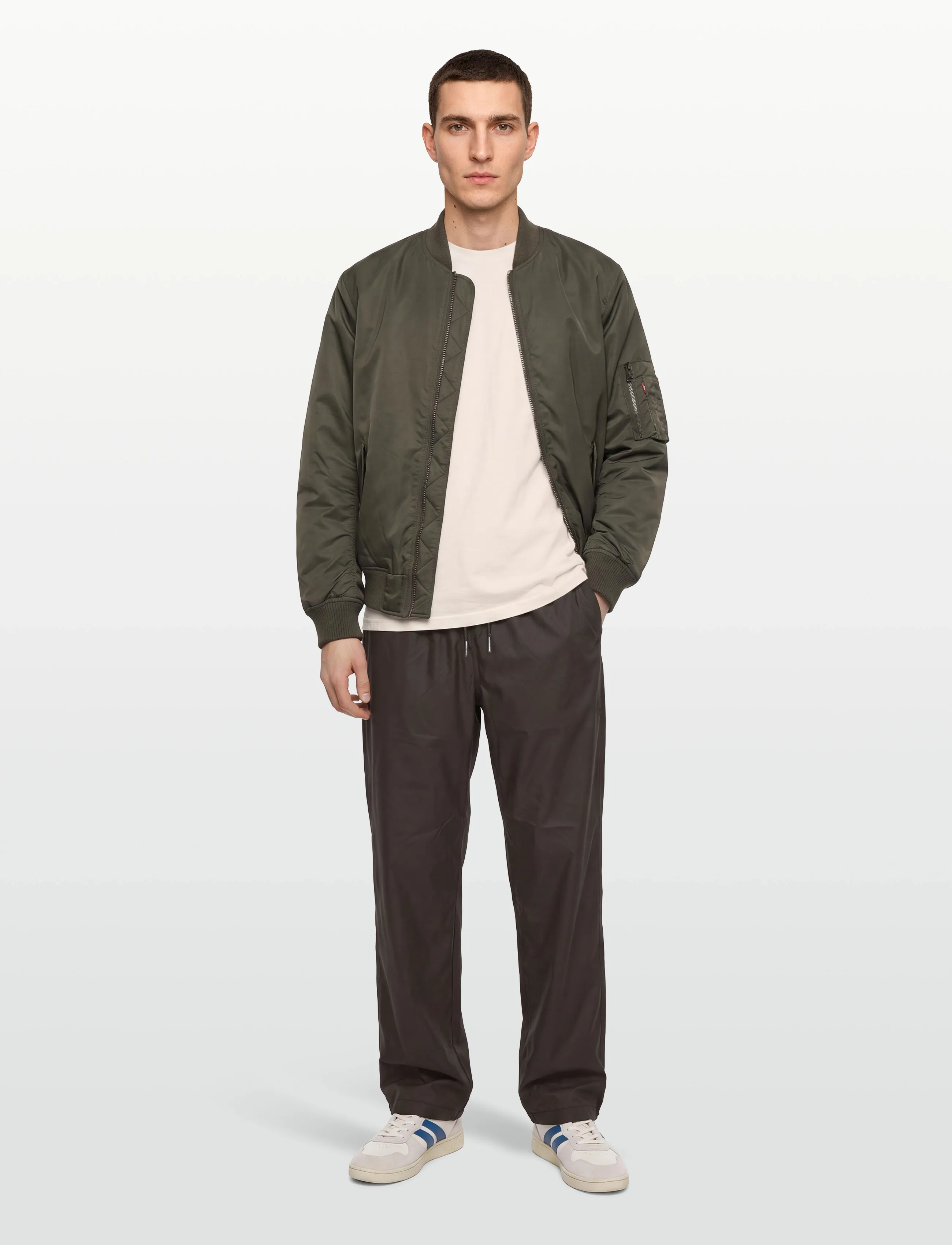 Rains Lohja Insulated Pants W3T2, L, Trousers, Braun - Casual, Männerswear