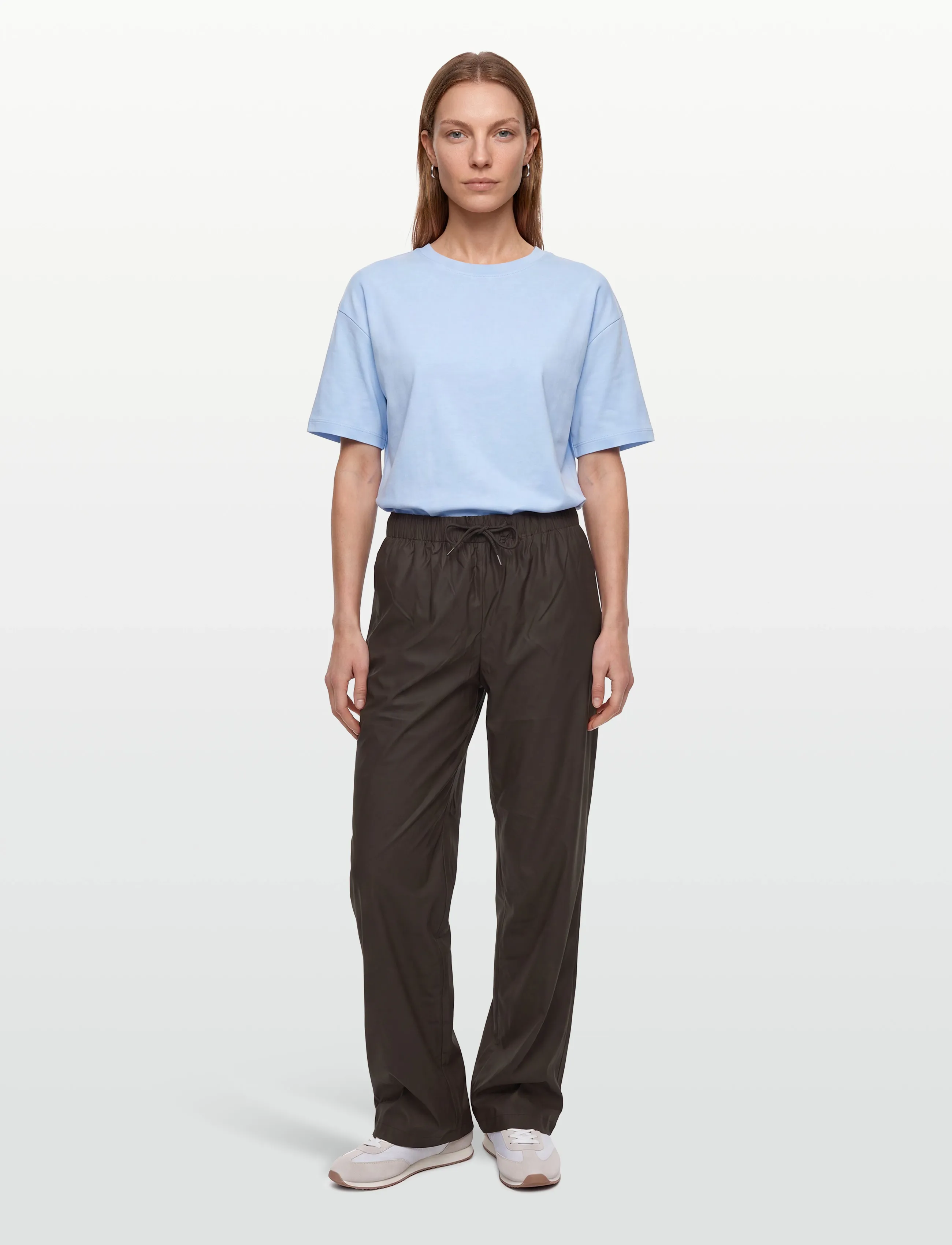 Rains - Lohja Insulated Pants W3T2 - casual trousers - bark - 4
