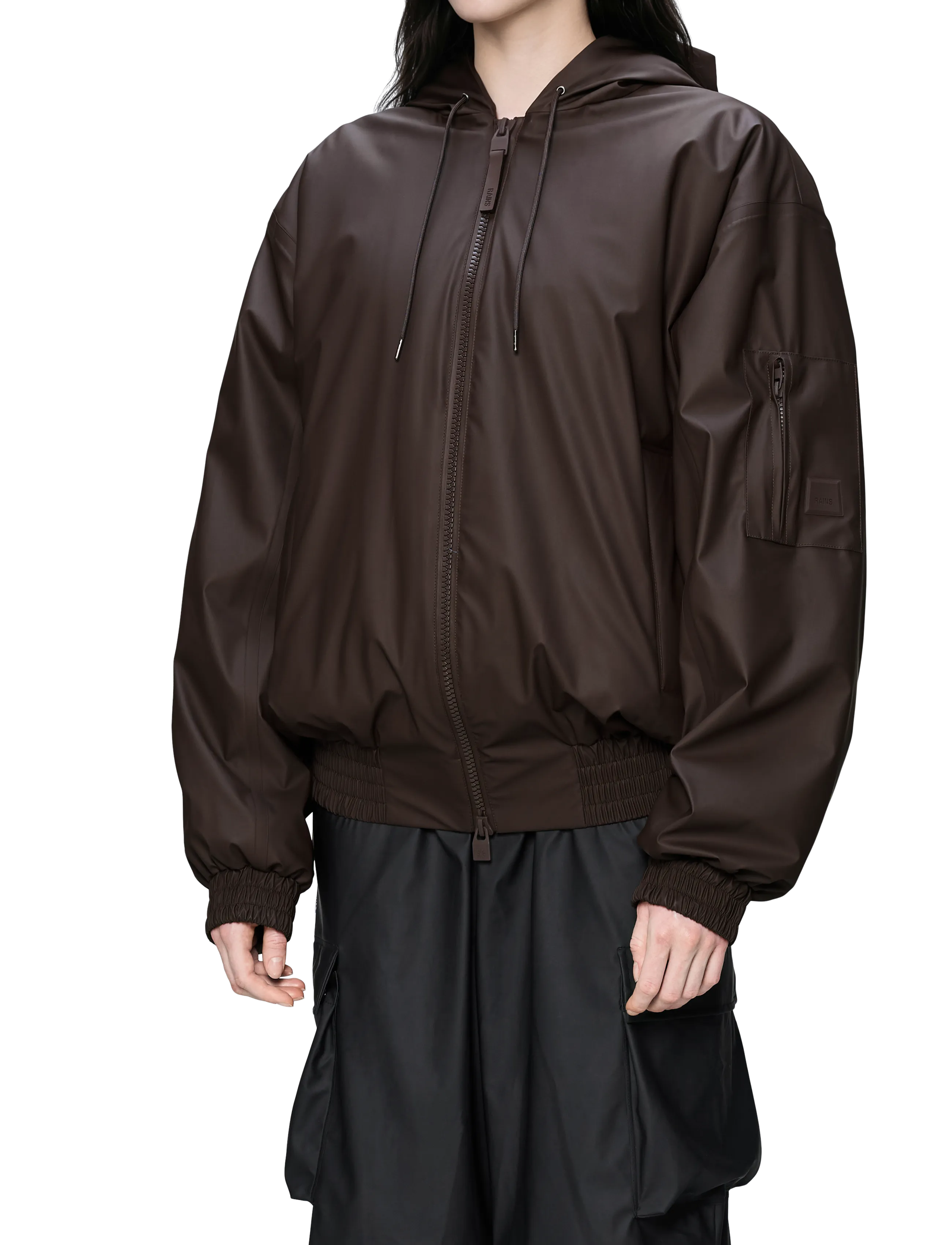 Rains - Lohja Insulated Bomber Jacket W3T1 - herbstjacken - bark - 3